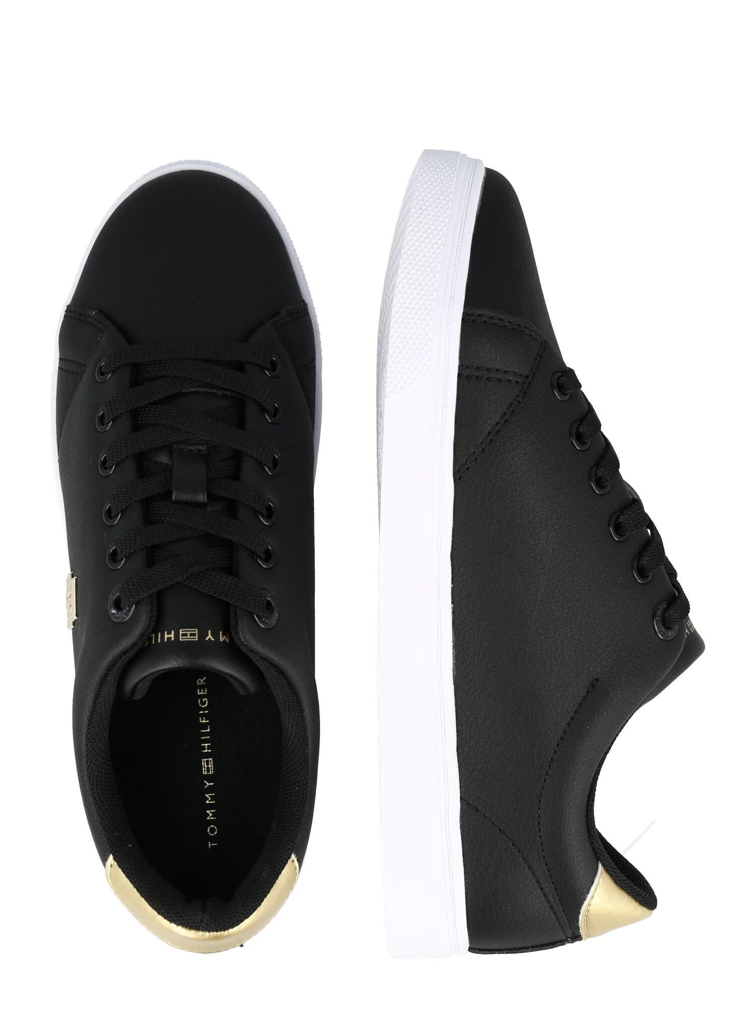 TOMMY HILFIGER Sneaker low auriu / negru - Pled.ro