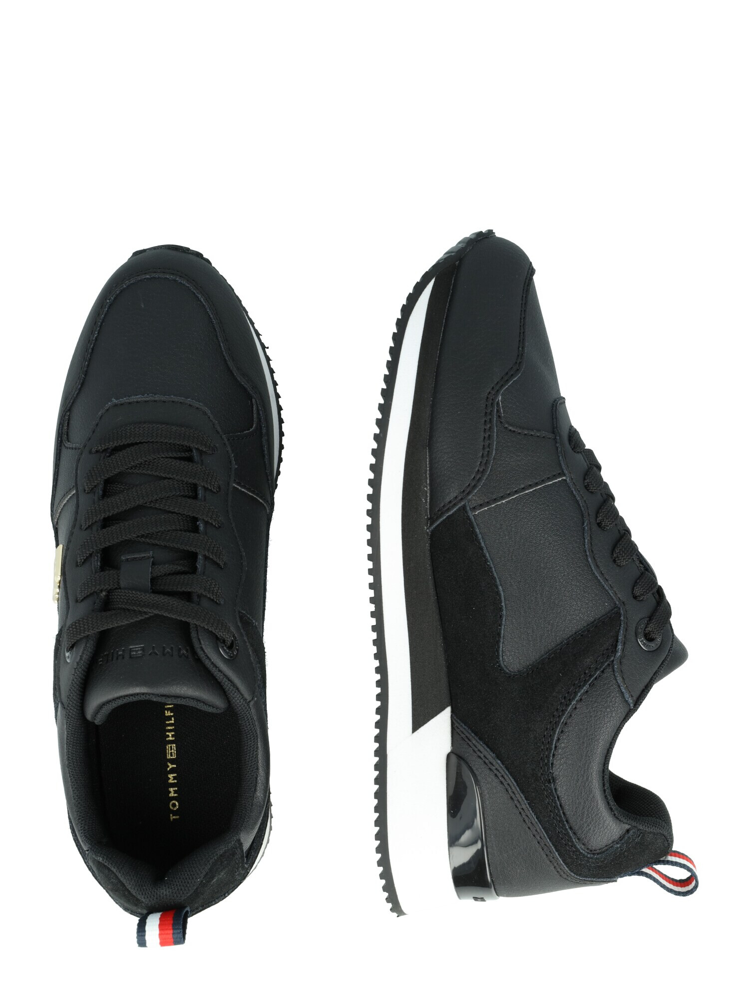 TOMMY HILFIGER Sneaker low auriu / negru - Pled.ro