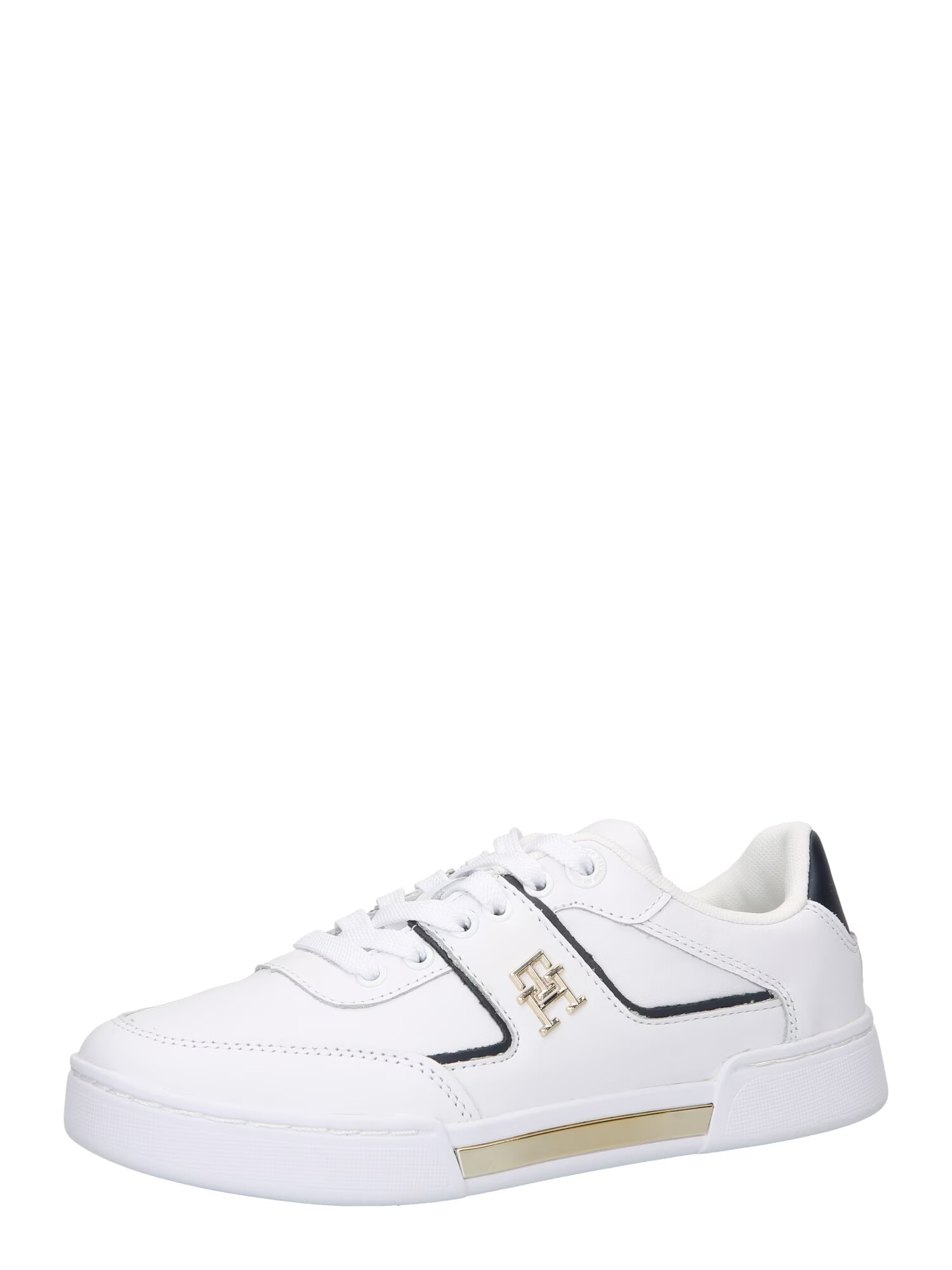 TOMMY HILFIGER Sneaker low auriu / negru / alb - Pled.ro