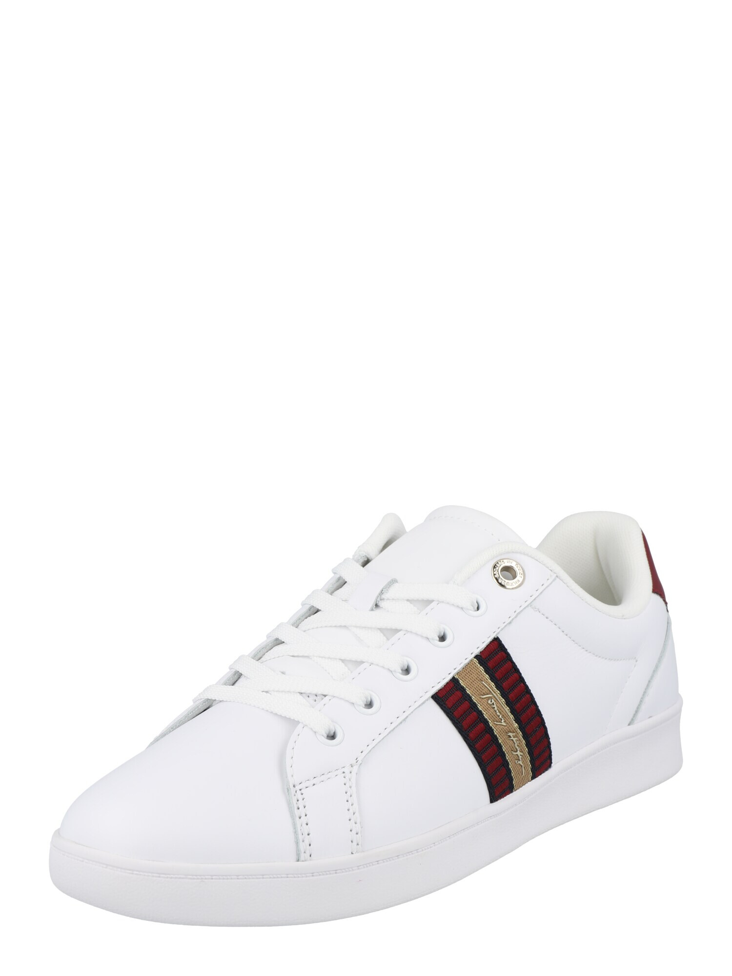 TOMMY HILFIGER Sneaker low auriu / roșu / negru / alb - Pled.ro