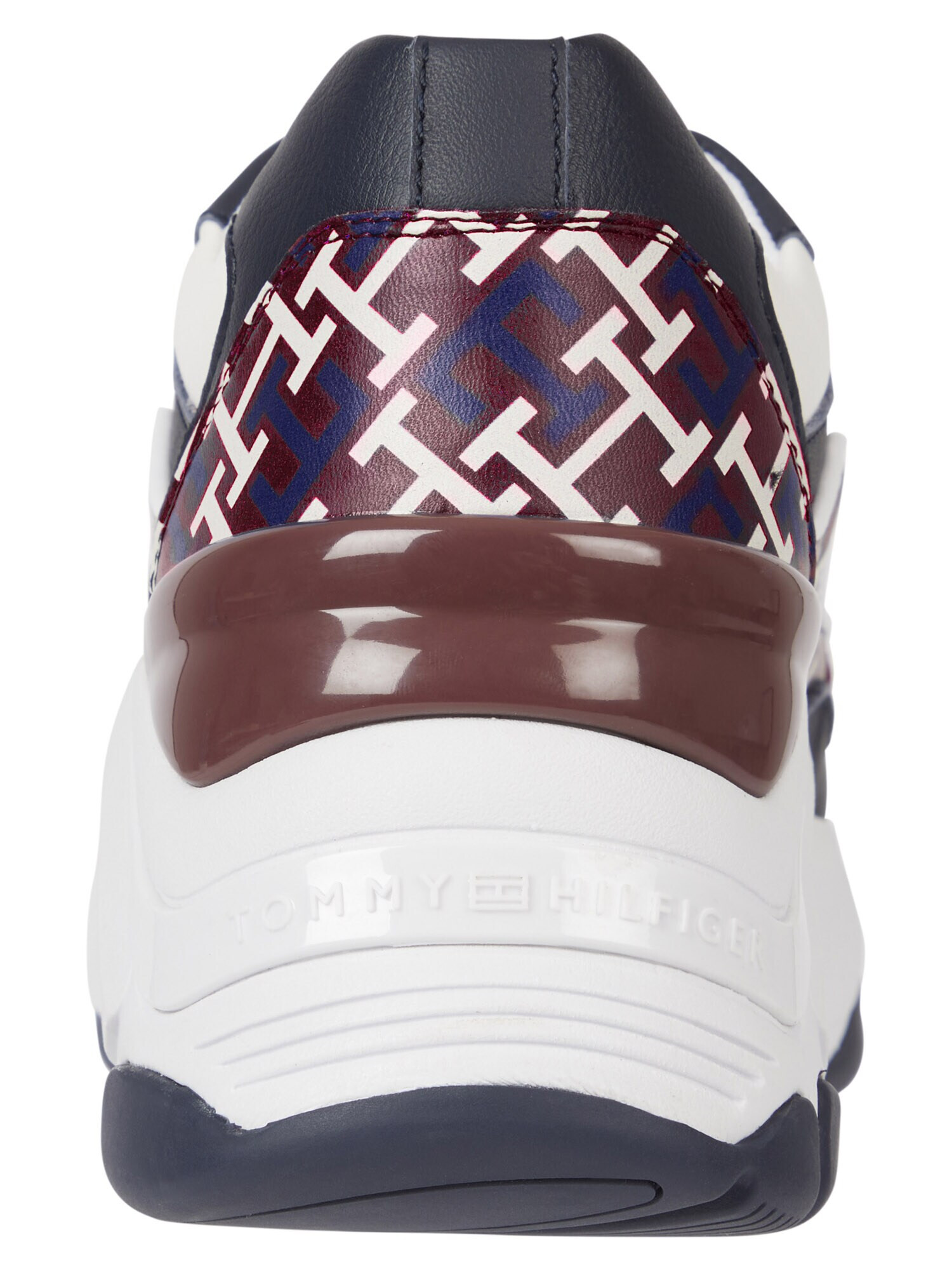 TOMMY HILFIGER Sneaker low bleumarin / albastru cobalt / roșu burgundy / alb - Pled.ro