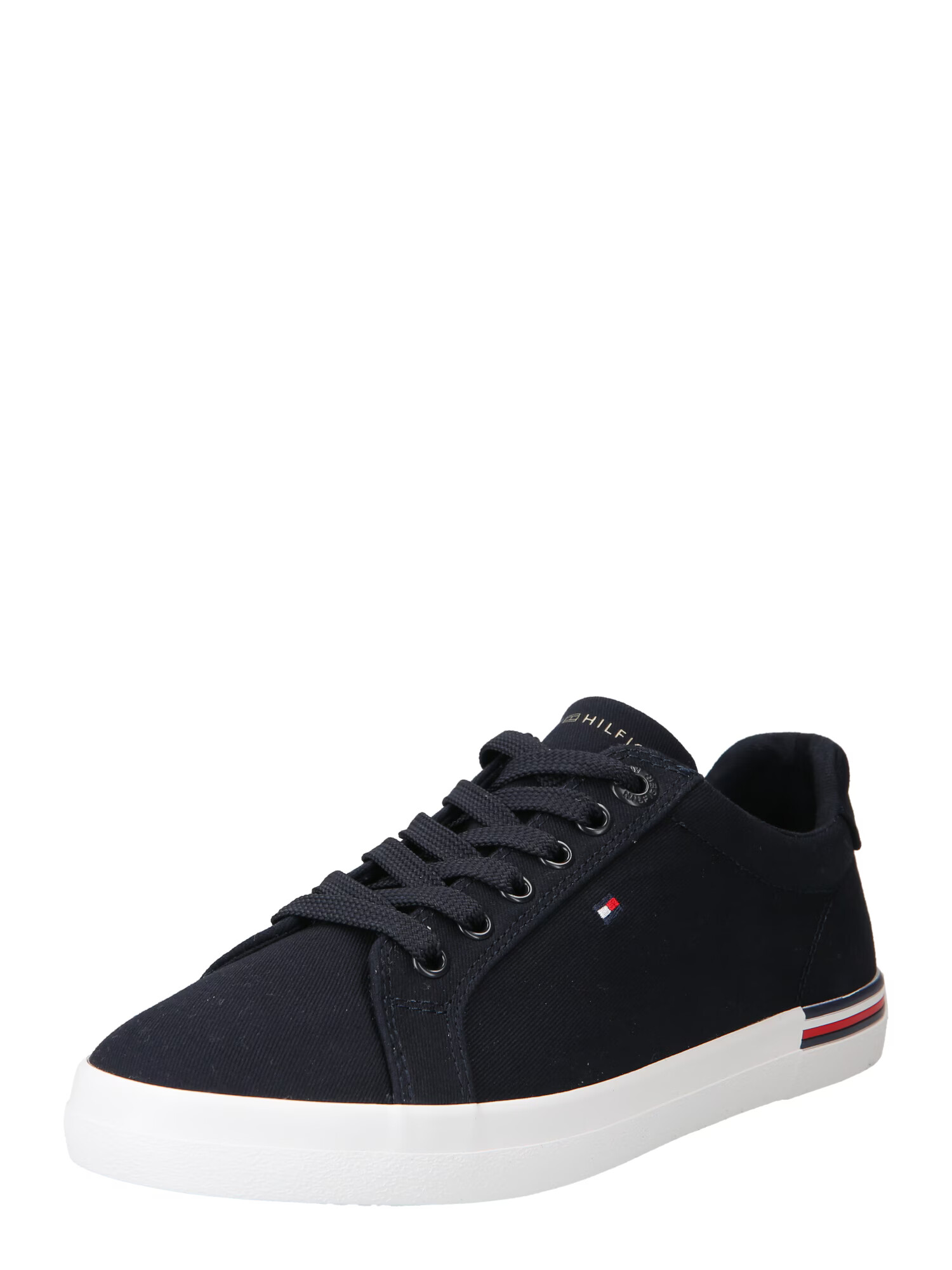 TOMMY HILFIGER Sneaker low 'Essential' bleumarin / albastru noapte / roșu / alb - Pled.ro