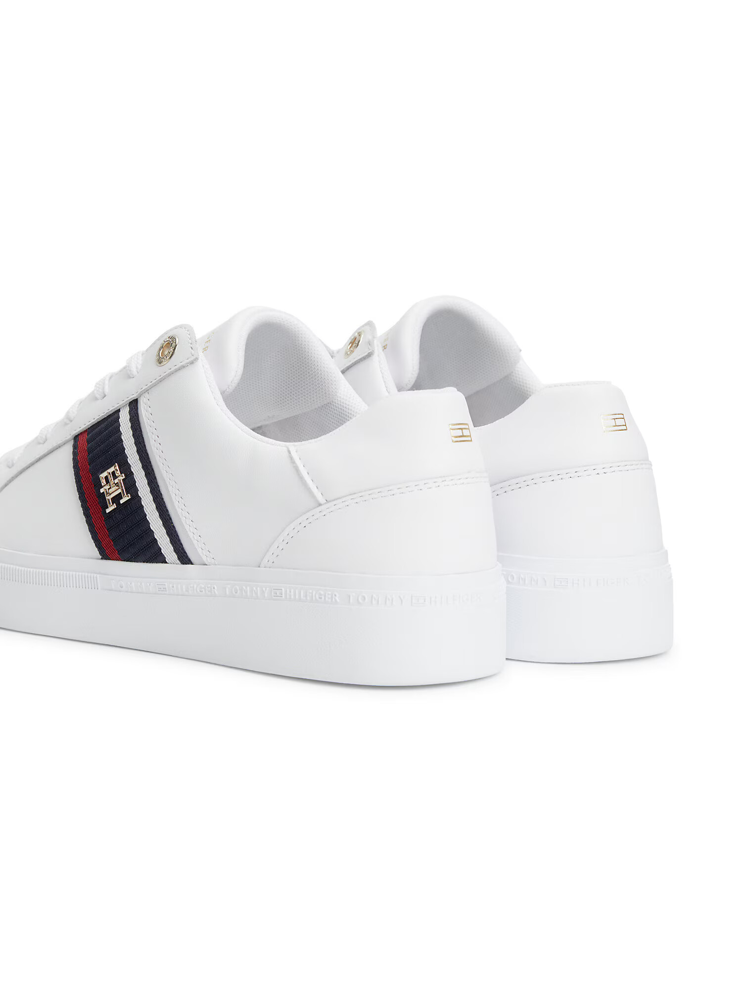 TOMMY HILFIGER Sneaker low bleumarin / auriu / roșu / alb - Pled.ro