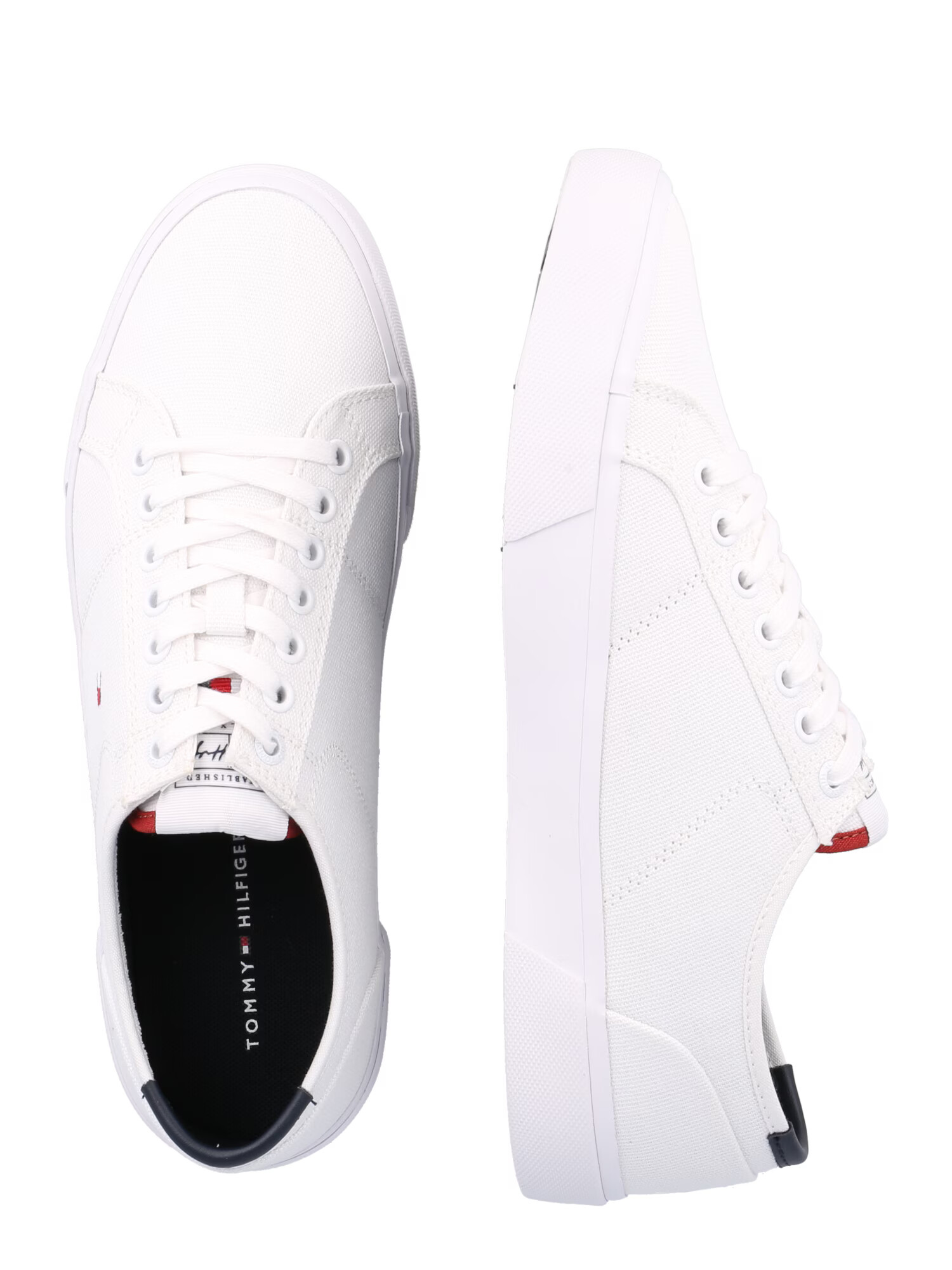 TOMMY HILFIGER Sneaker low bleumarin / roșu / alb - Pled.ro