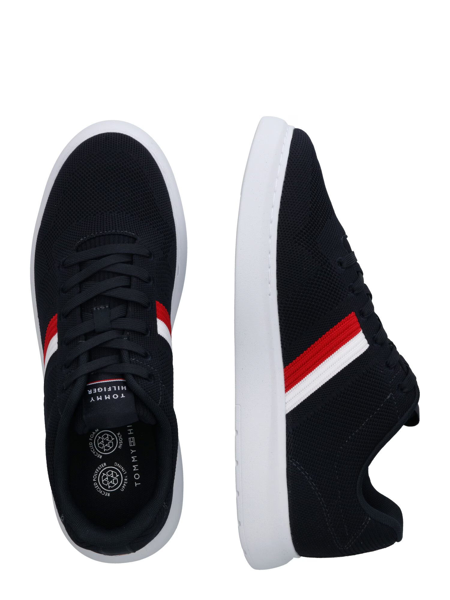 TOMMY HILFIGER Sneaker low bleumarin / roșu / alb - Pled.ro