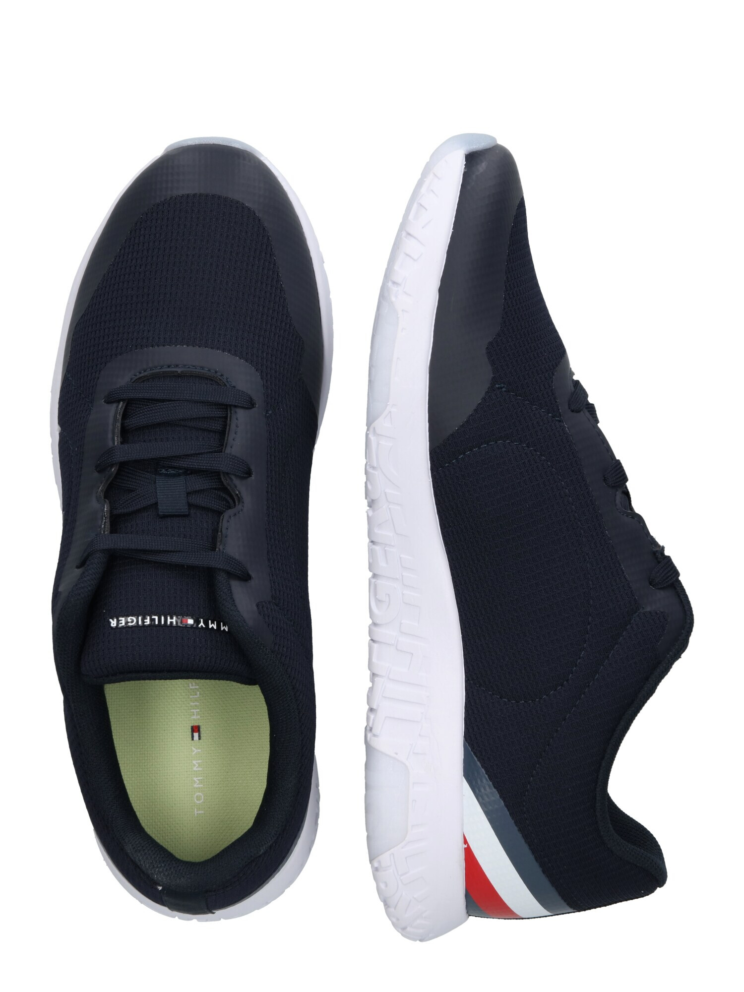 TOMMY HILFIGER Sneaker low bleumarin / roșu / alb - Pled.ro