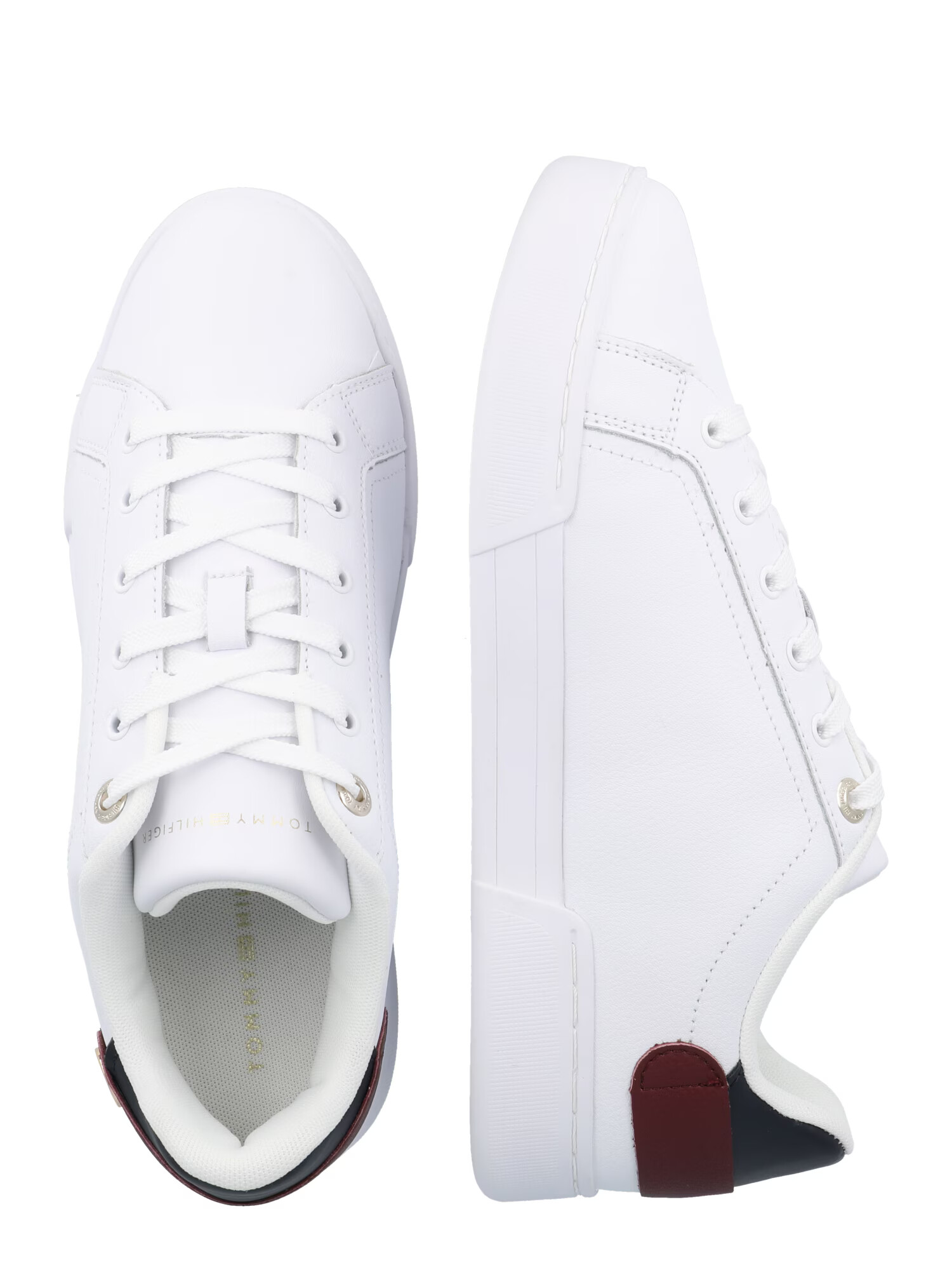 TOMMY HILFIGER Sneaker low bleumarin / roșu burgundy / alb - Pled.ro