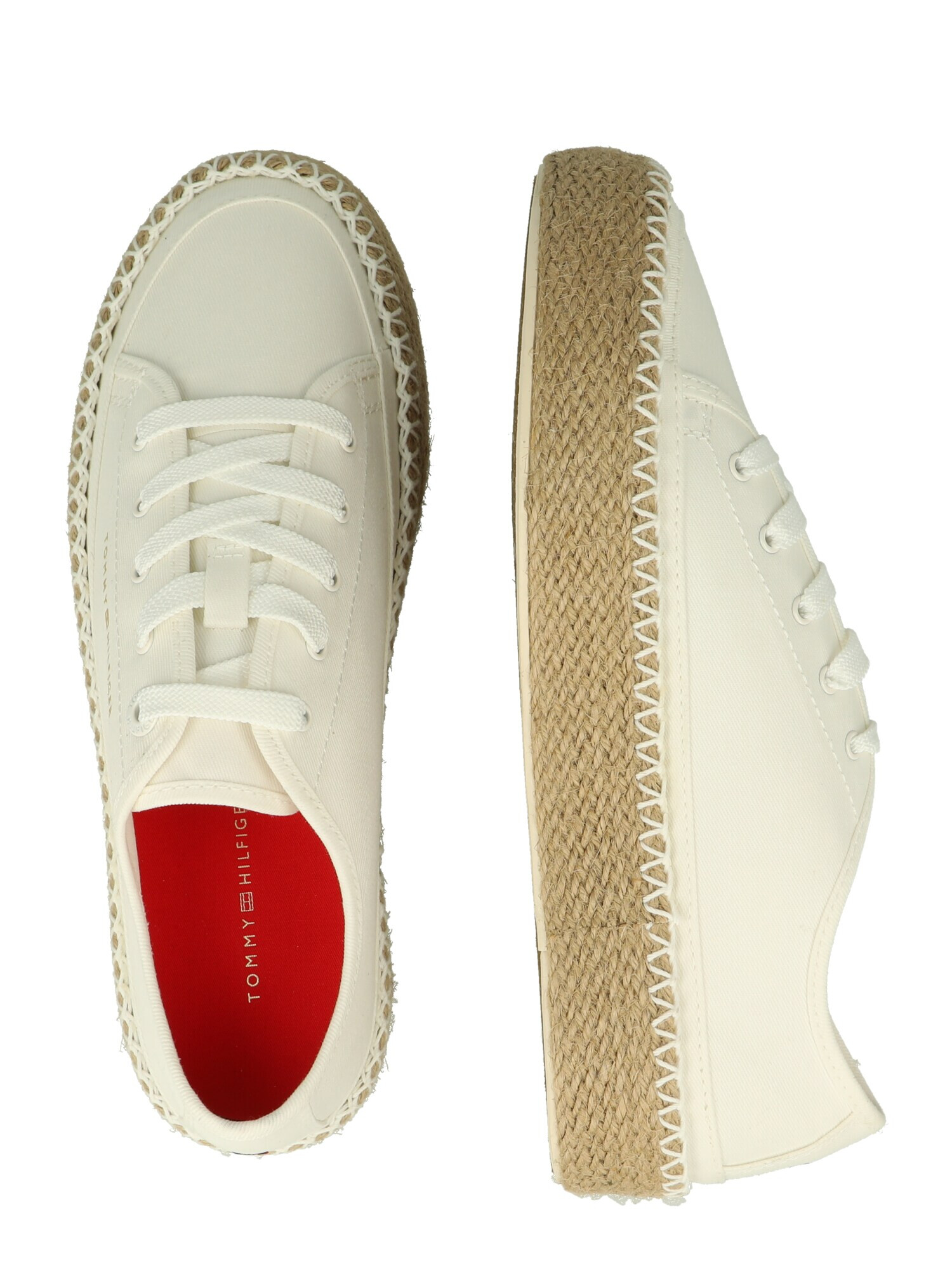 TOMMY HILFIGER Sneaker low ecru / auriu / alb - Pled.ro