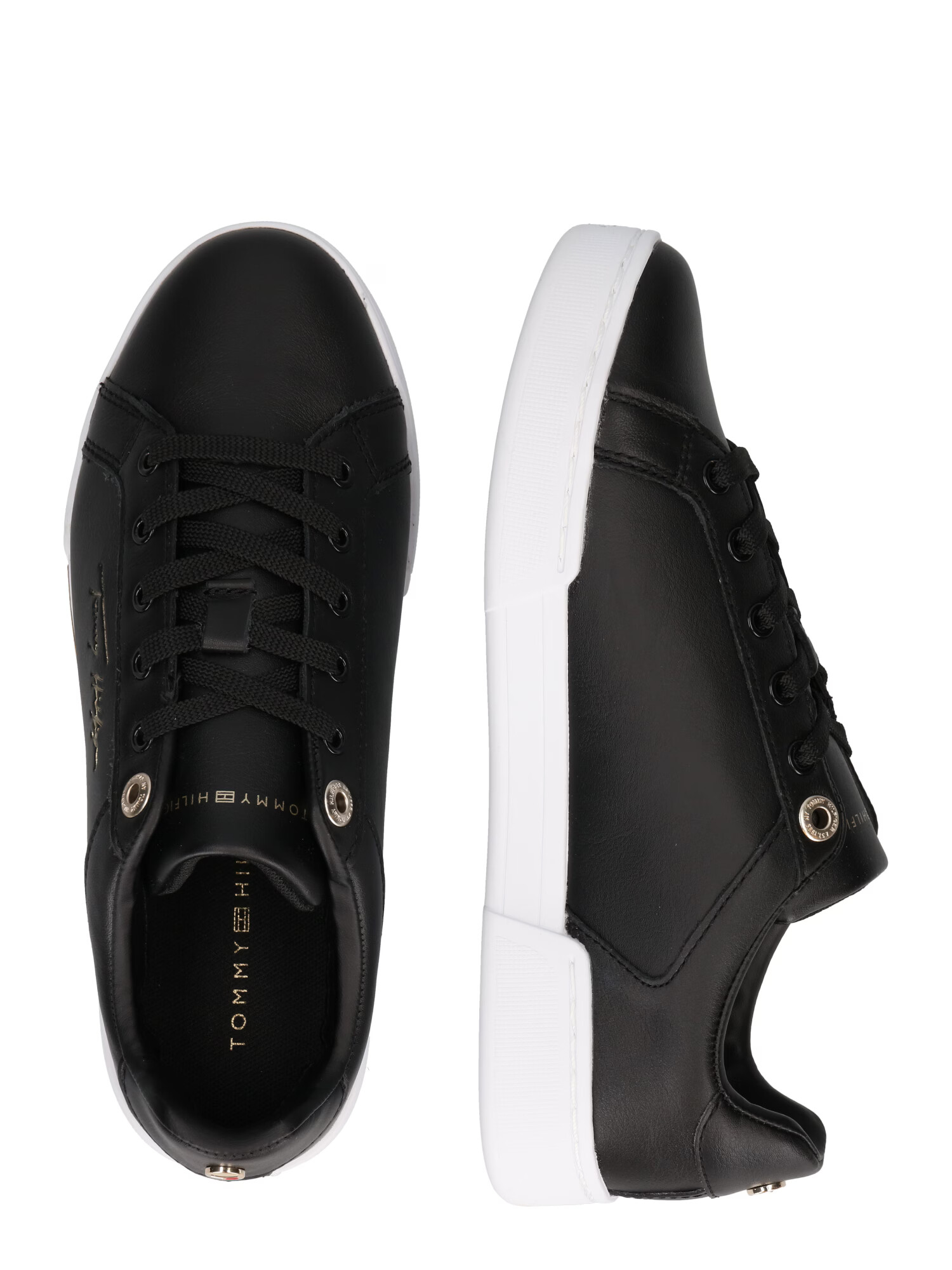 TOMMY HILFIGER Sneaker low 'Elevated' auriu / negru - Pled.ro