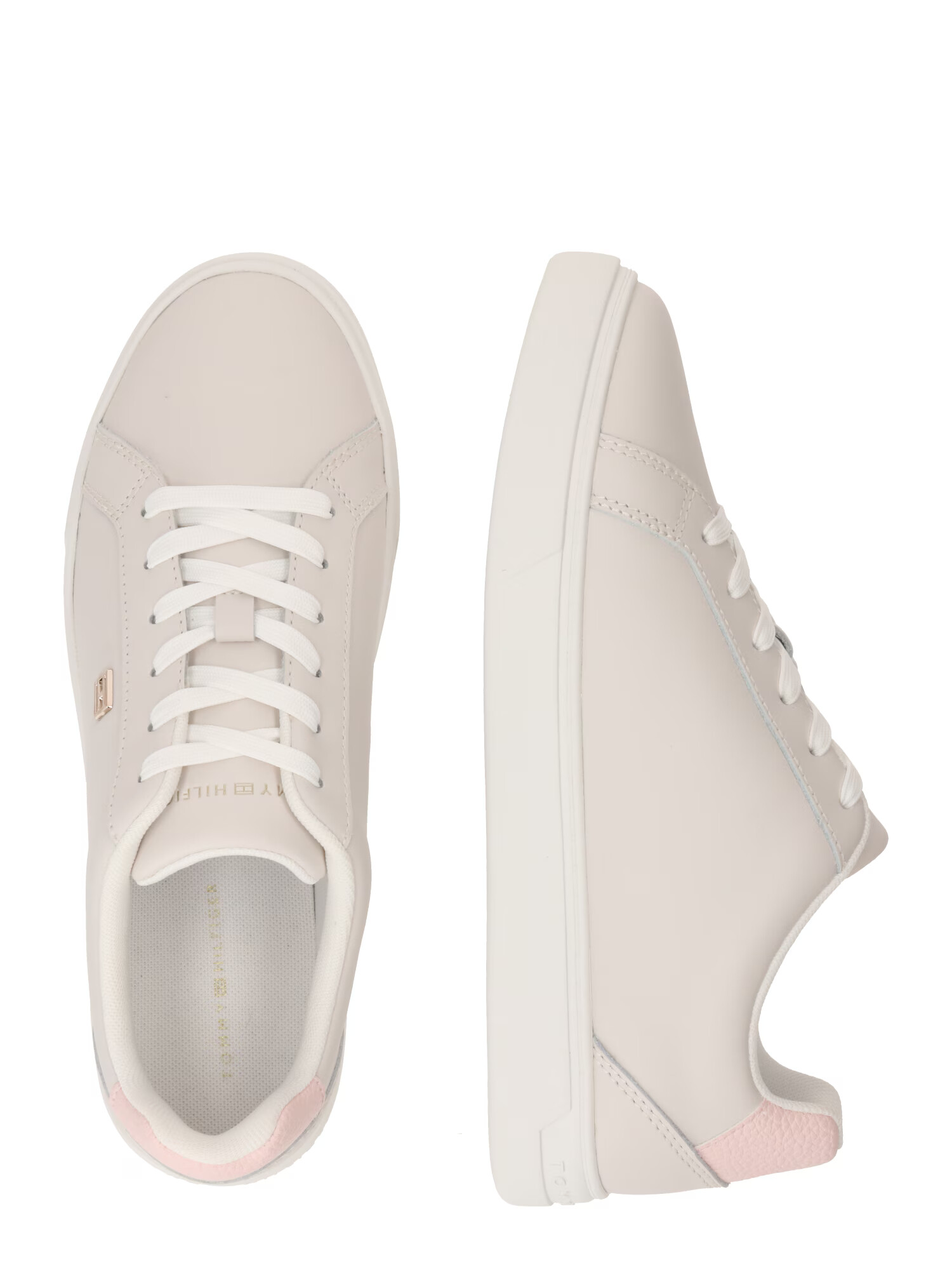 TOMMY HILFIGER Sneaker low 'Essential' auriu / roz / alb - Pled.ro