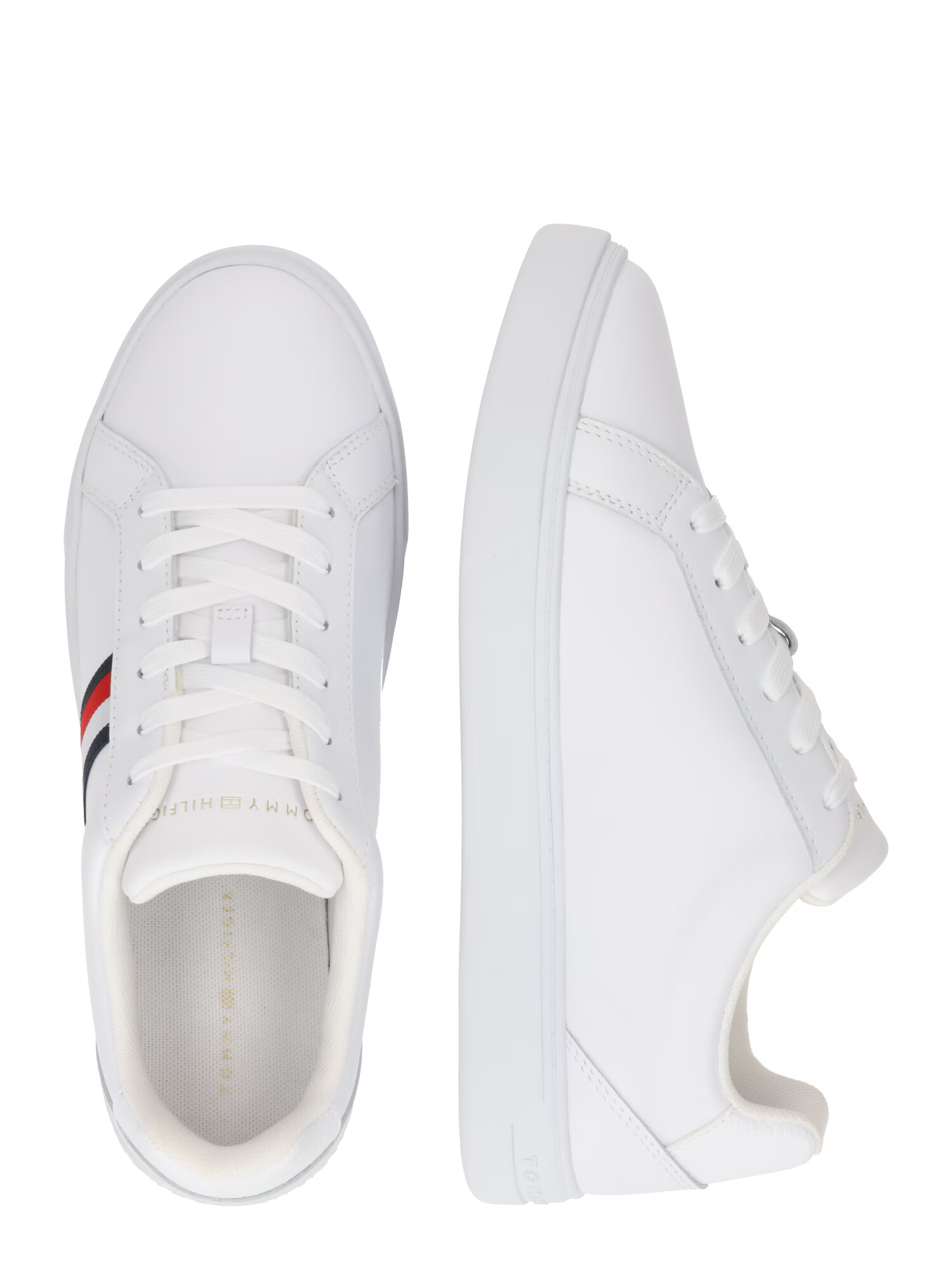 TOMMY HILFIGER Sneaker low 'Essential' bleumarin / alb / alb murdar - Pled.ro