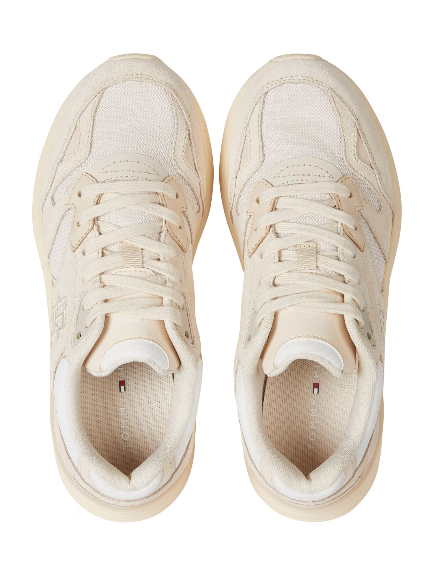 TOMMY HILFIGER Sneaker low fildeş / alb - Pled.ro