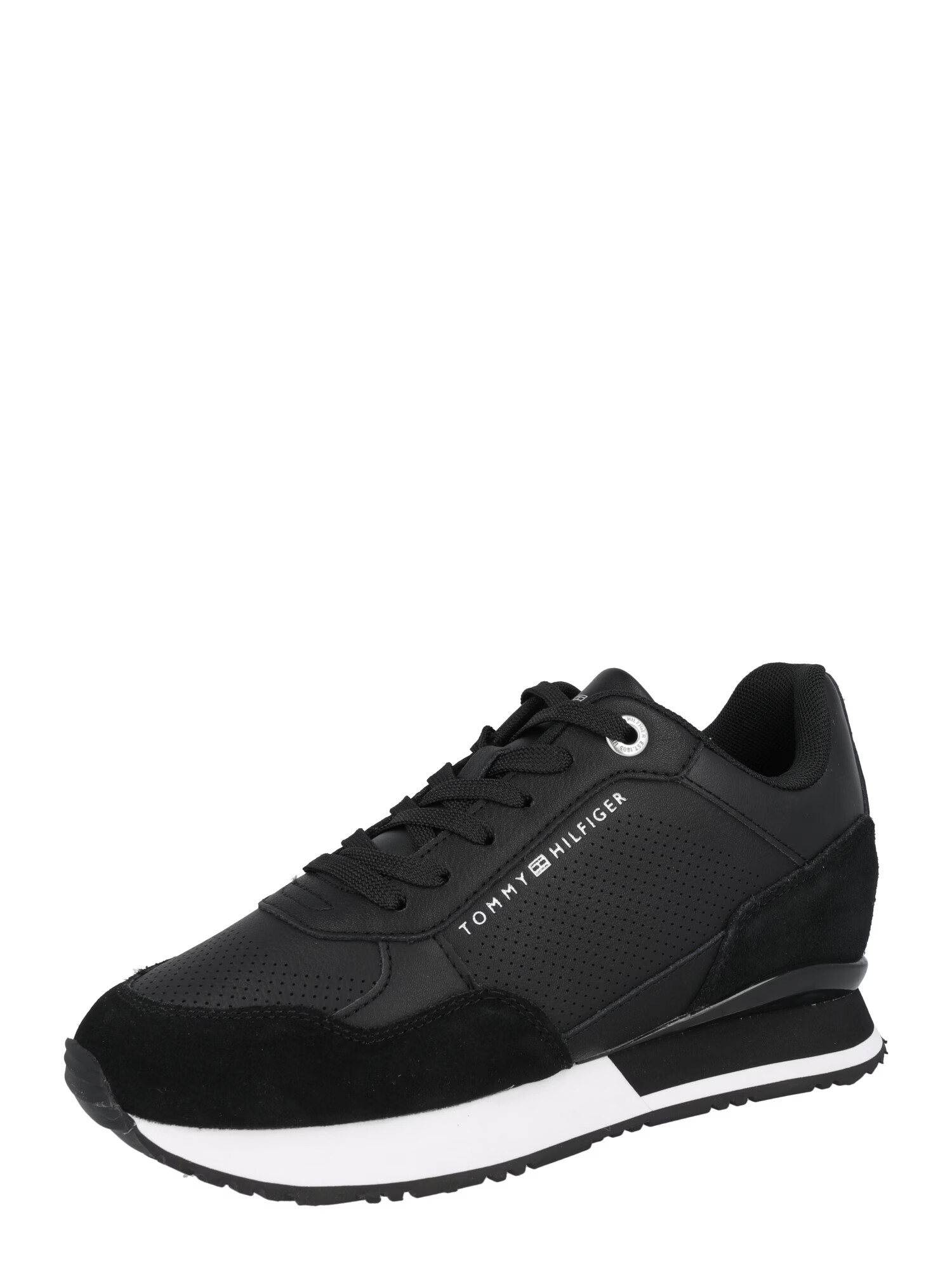 TOMMY HILFIGER Sneaker low negru / alb - Pled.ro