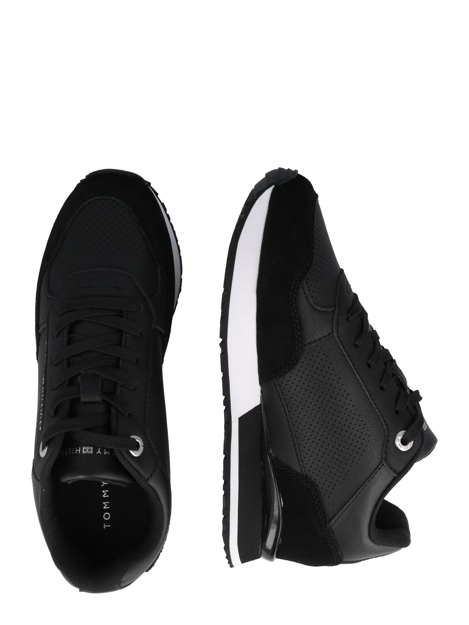 TOMMY HILFIGER Sneaker low negru / alb - Pled.ro