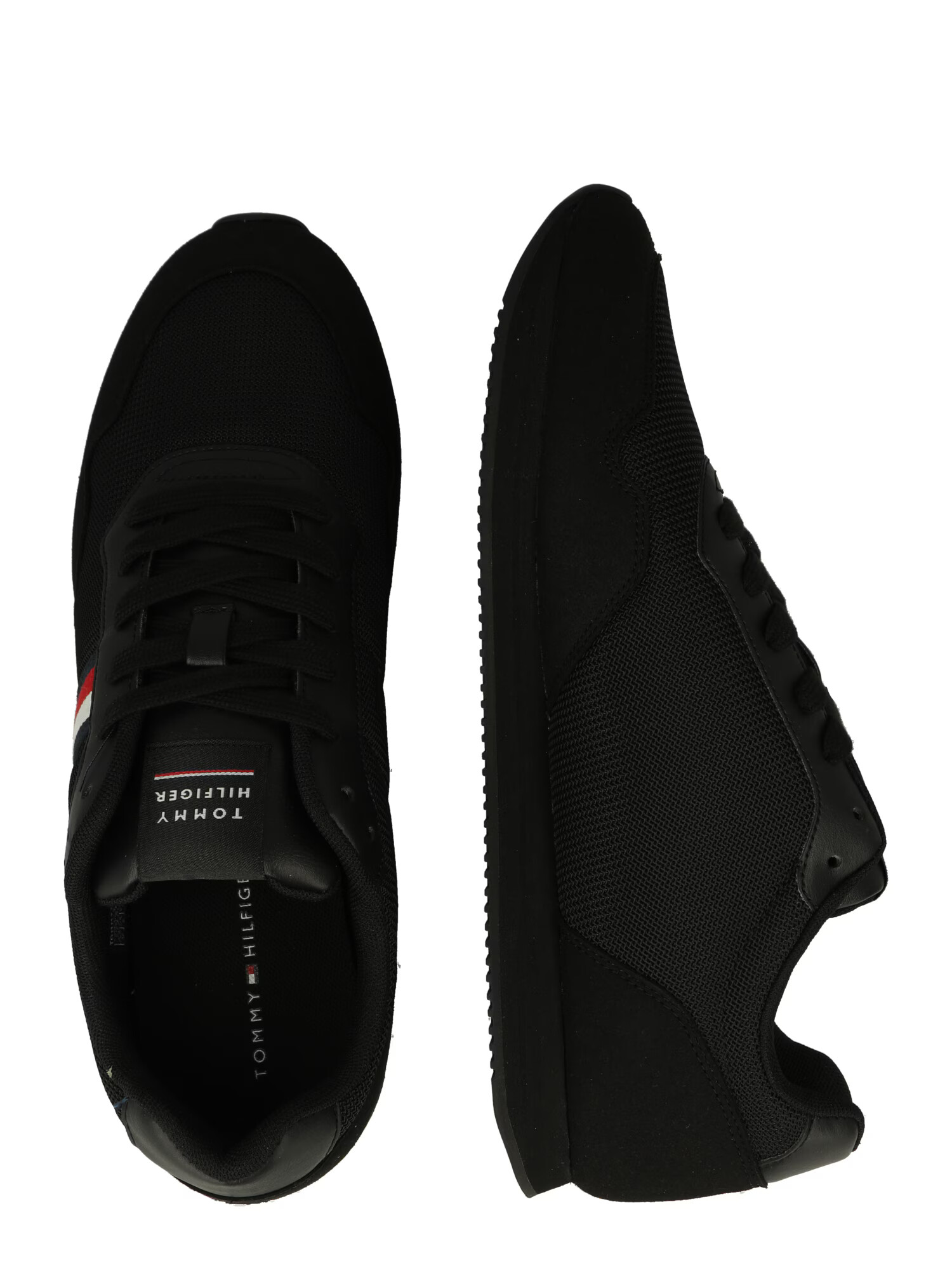 TOMMY HILFIGER Sneaker low roșu / negru / alb - Pled.ro