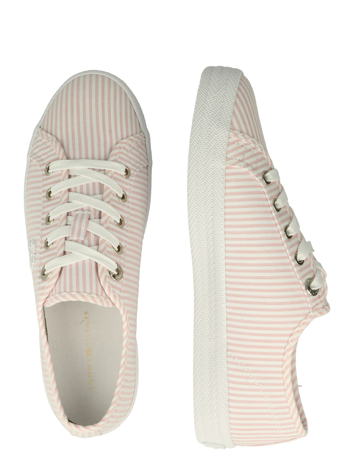 TOMMY HILFIGER Sneaker low roz deschis / alb lână - Pled.ro