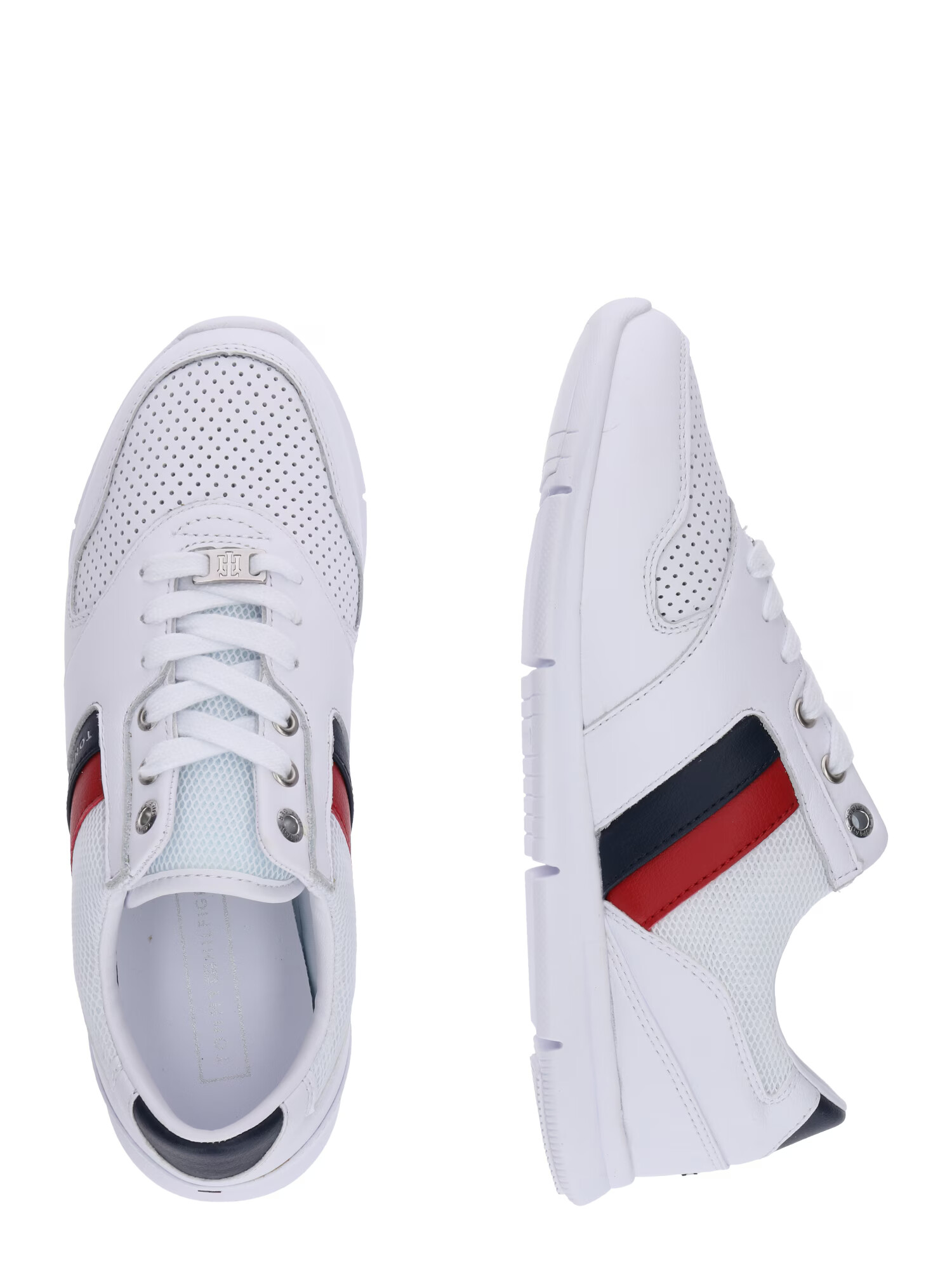 TOMMY HILFIGER Sneaker low 'Skye' bleumarin / roșu / alb - Pled.ro