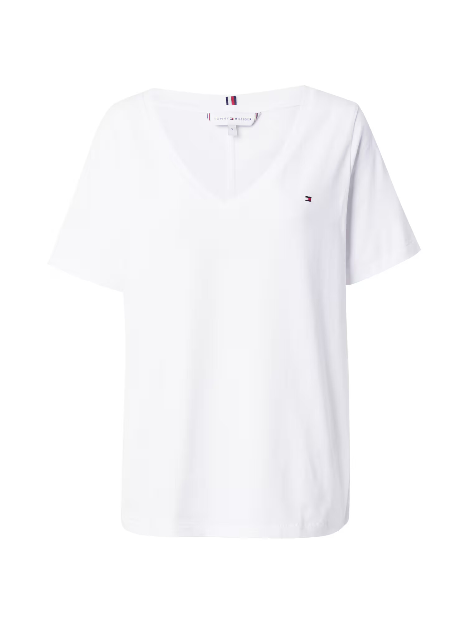 TOMMY HILFIGER Tricou bleumarin / roșu intens / alb - Pled.ro