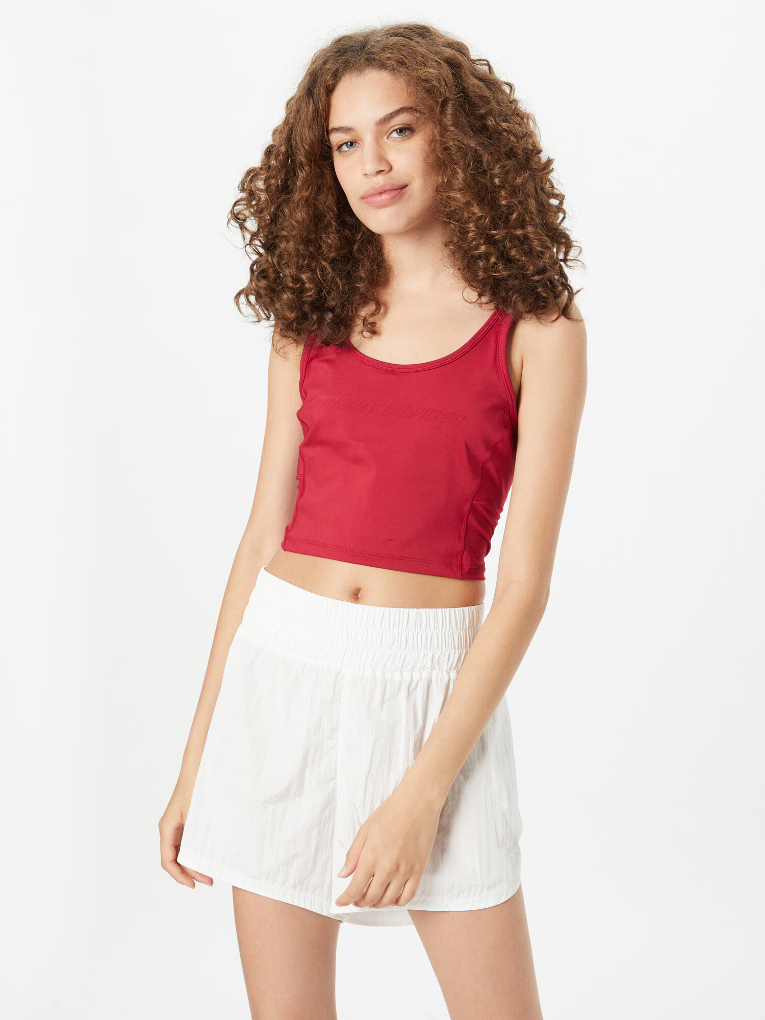 TOMMY HILFIGER Top roșu cranberry - Pled.ro