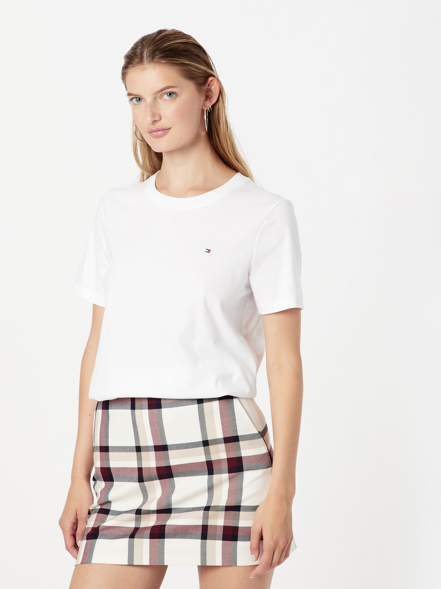 TOMMY HILFIGER Tricou alb murdar - Pled.ro