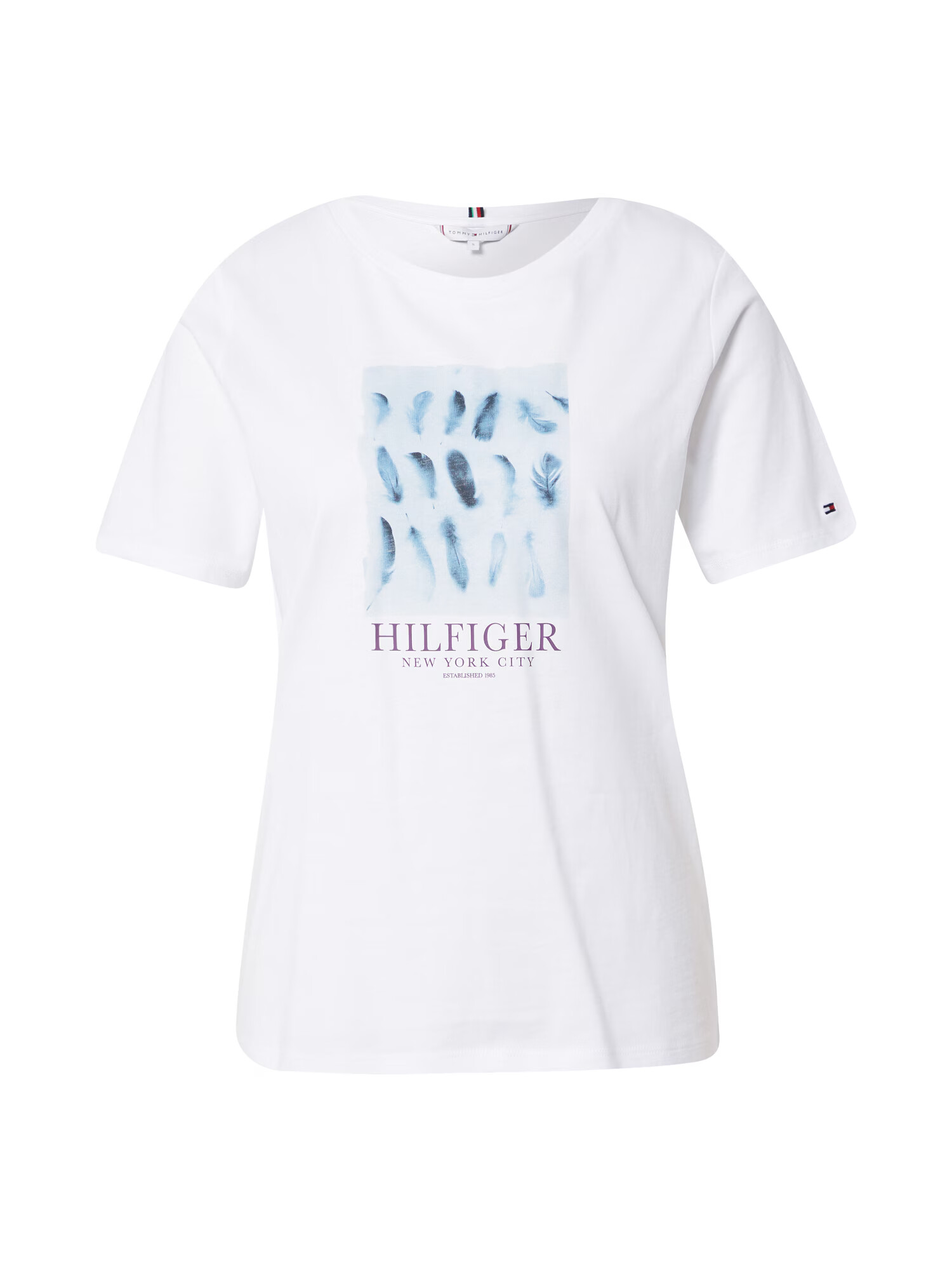 TOMMY HILFIGER Tricou albastru / bleumarin / albastru pastel / roșu burgundy / alb - Pled.ro