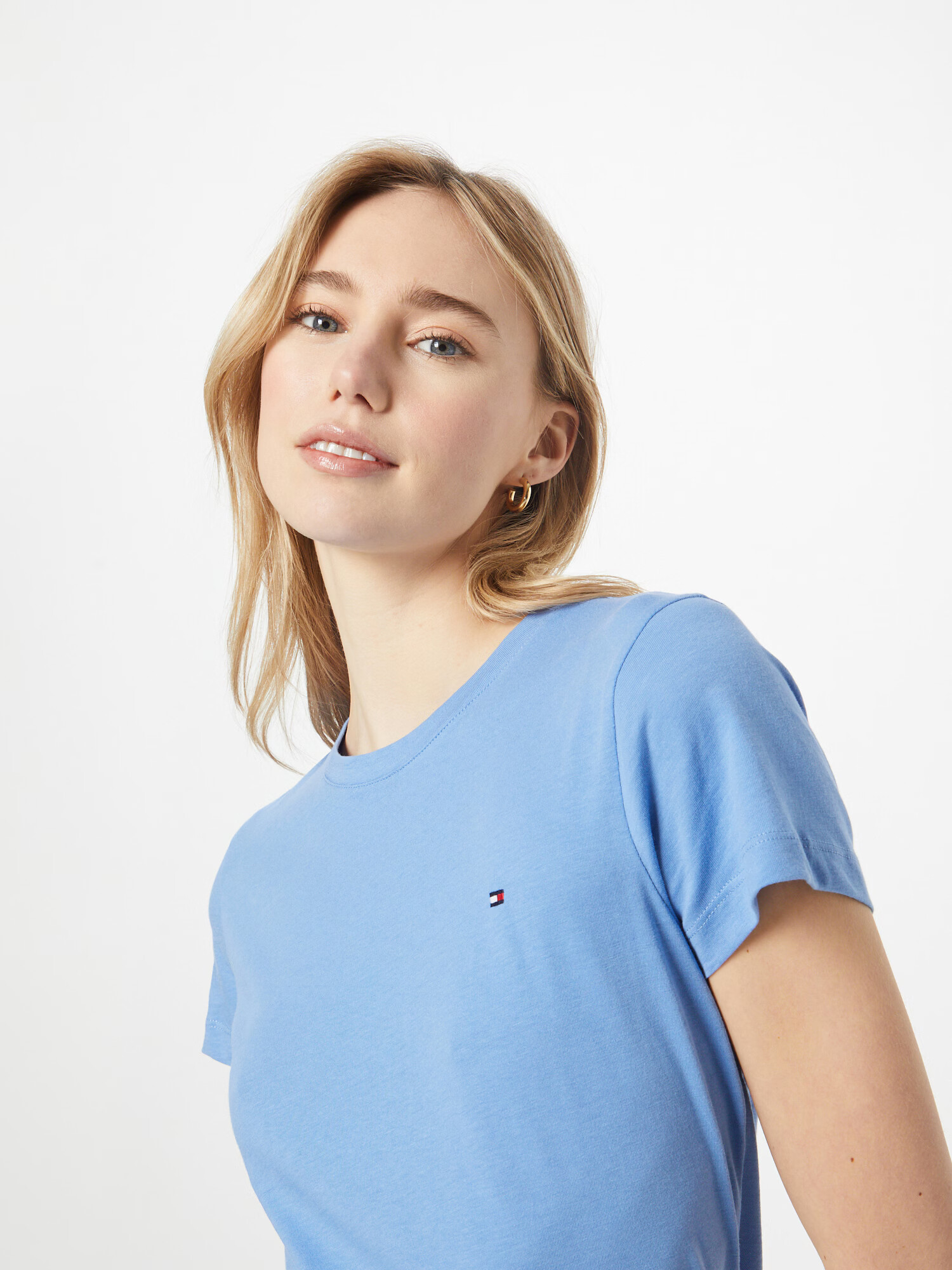 TOMMY HILFIGER Tricou albastru fumuriu - Pled.ro