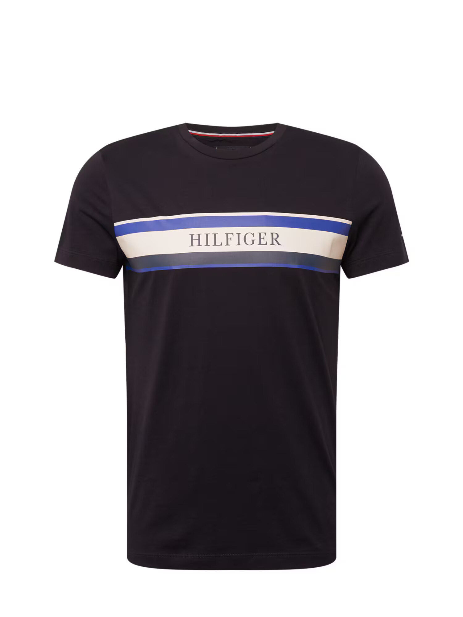 TOMMY HILFIGER Tricou albastru fumuriu / albastru noapte / albastru regal / alb murdar - Pled.ro