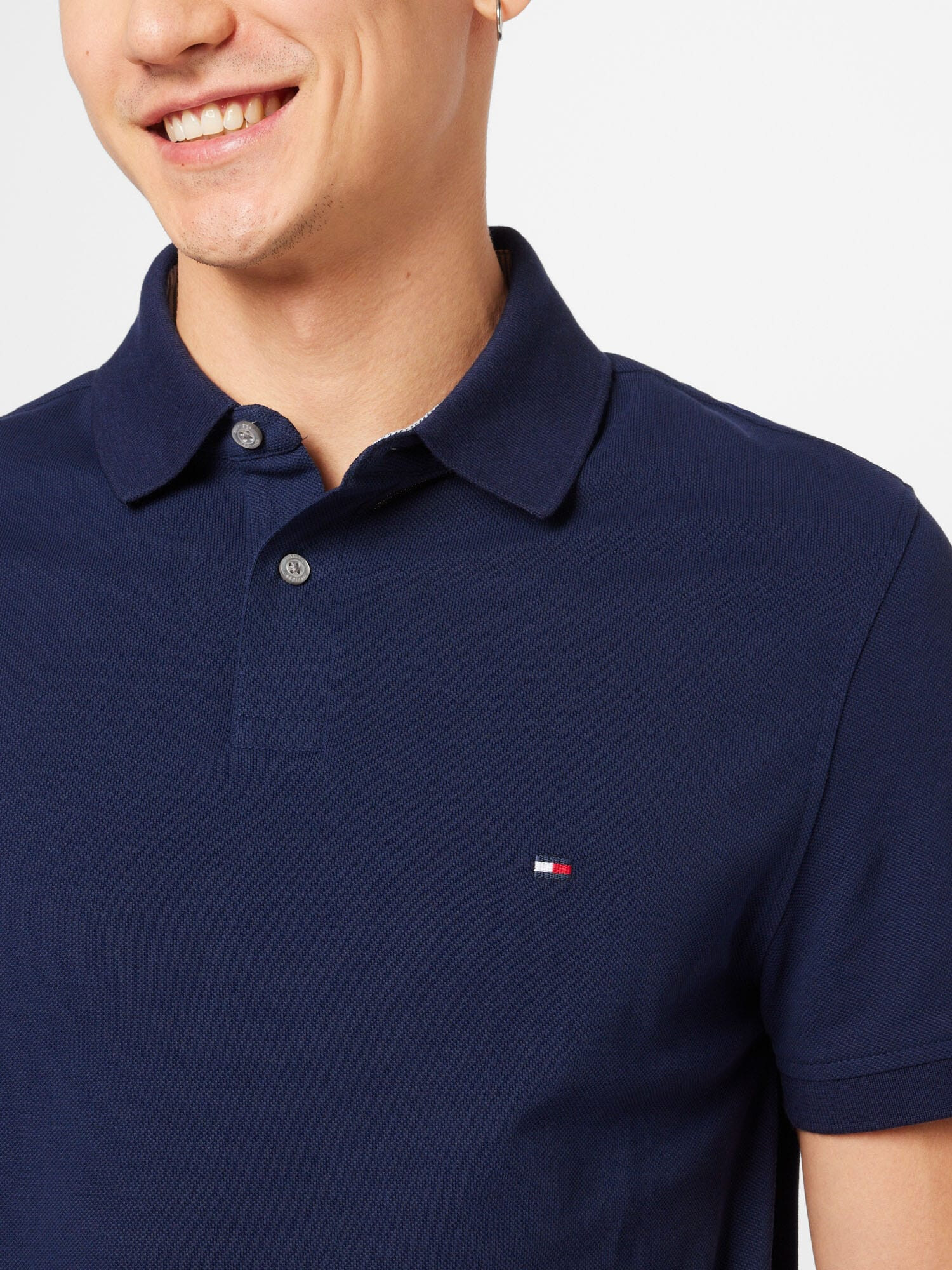 TOMMY HILFIGER Tricou albastru închis - Pled.ro