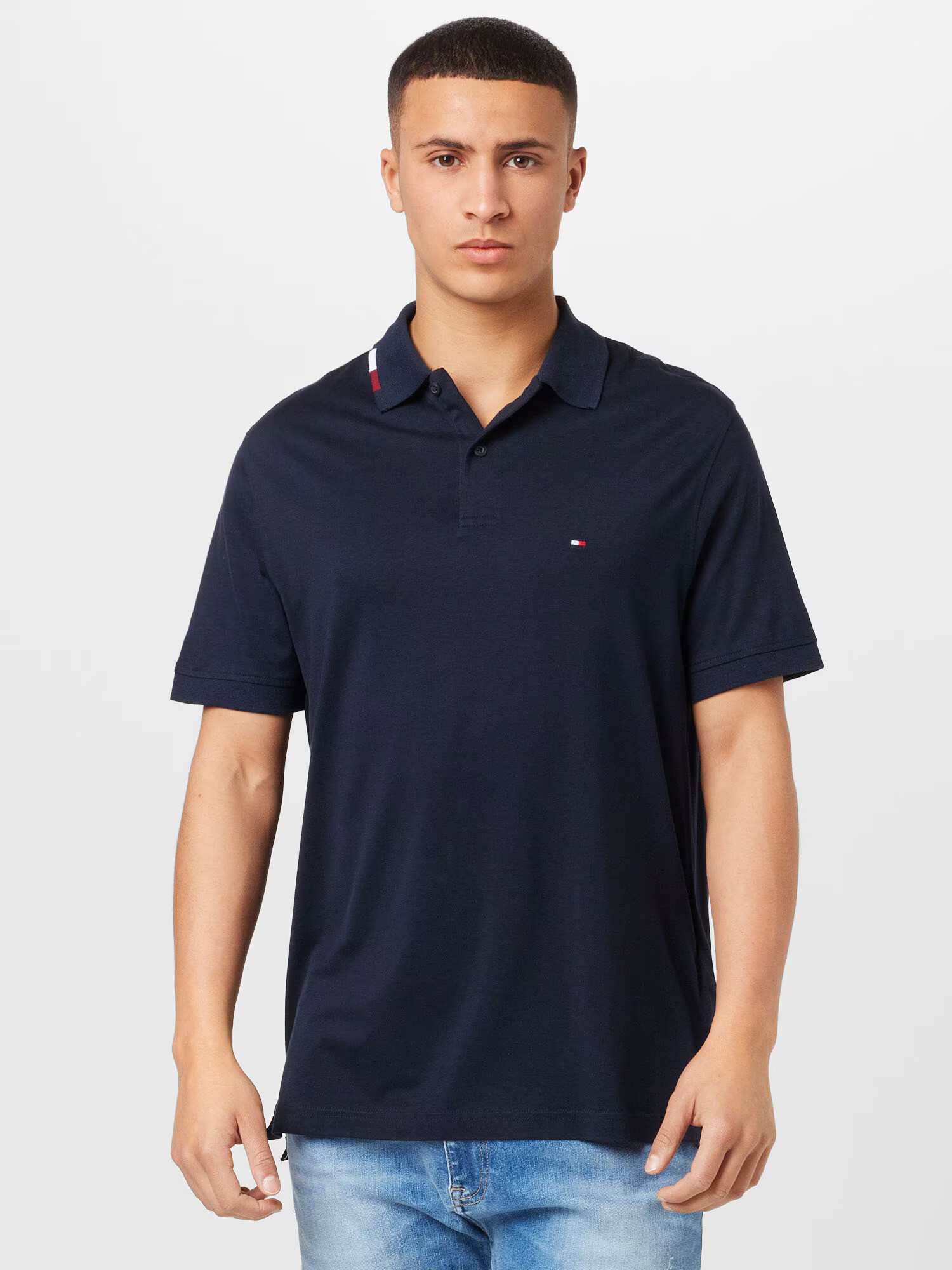 TOMMY HILFIGER Tricou albastru închis - Pled.ro