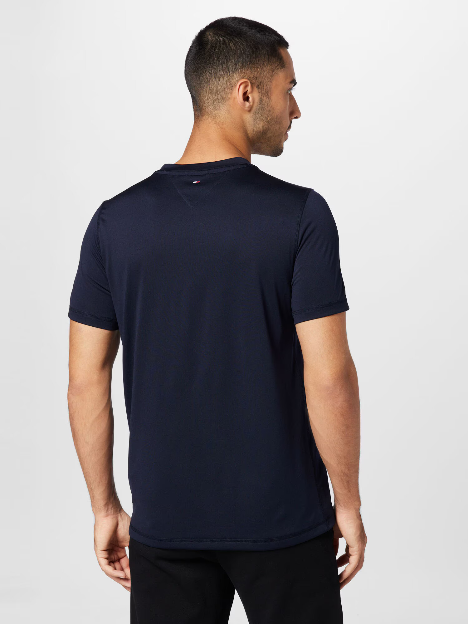 TOMMY HILFIGER Tricou albastru închis / alb - Pled.ro