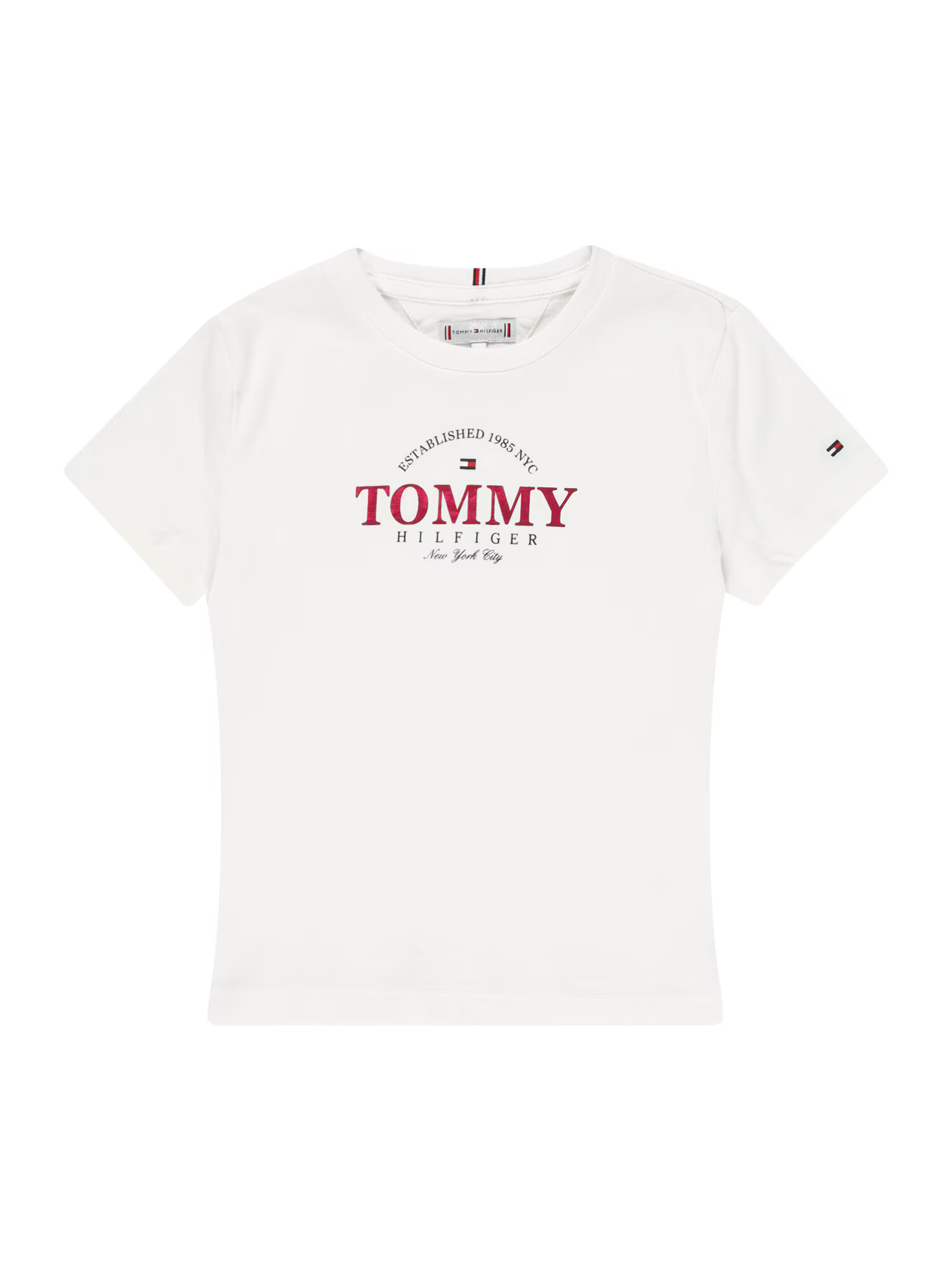 TOMMY HILFIGER Tricou albastru închis / purpuriu / negru / alb - Pled.ro