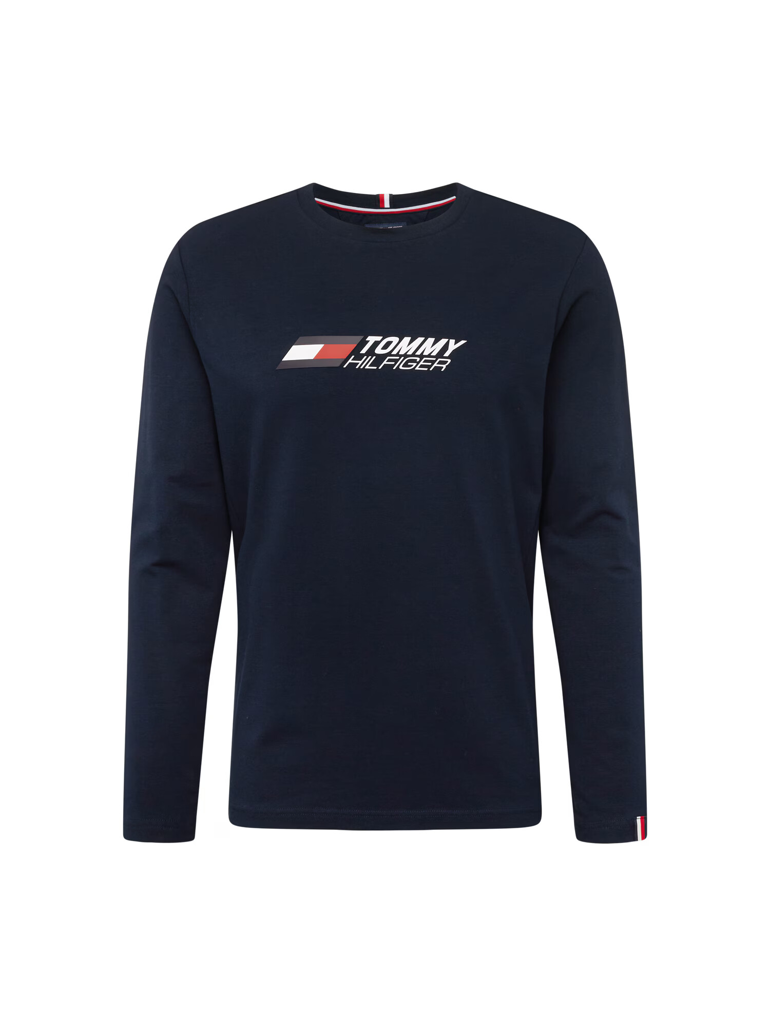 TOMMY HILFIGER Tricou albastru închis / roși aprins / alb - Pled.ro