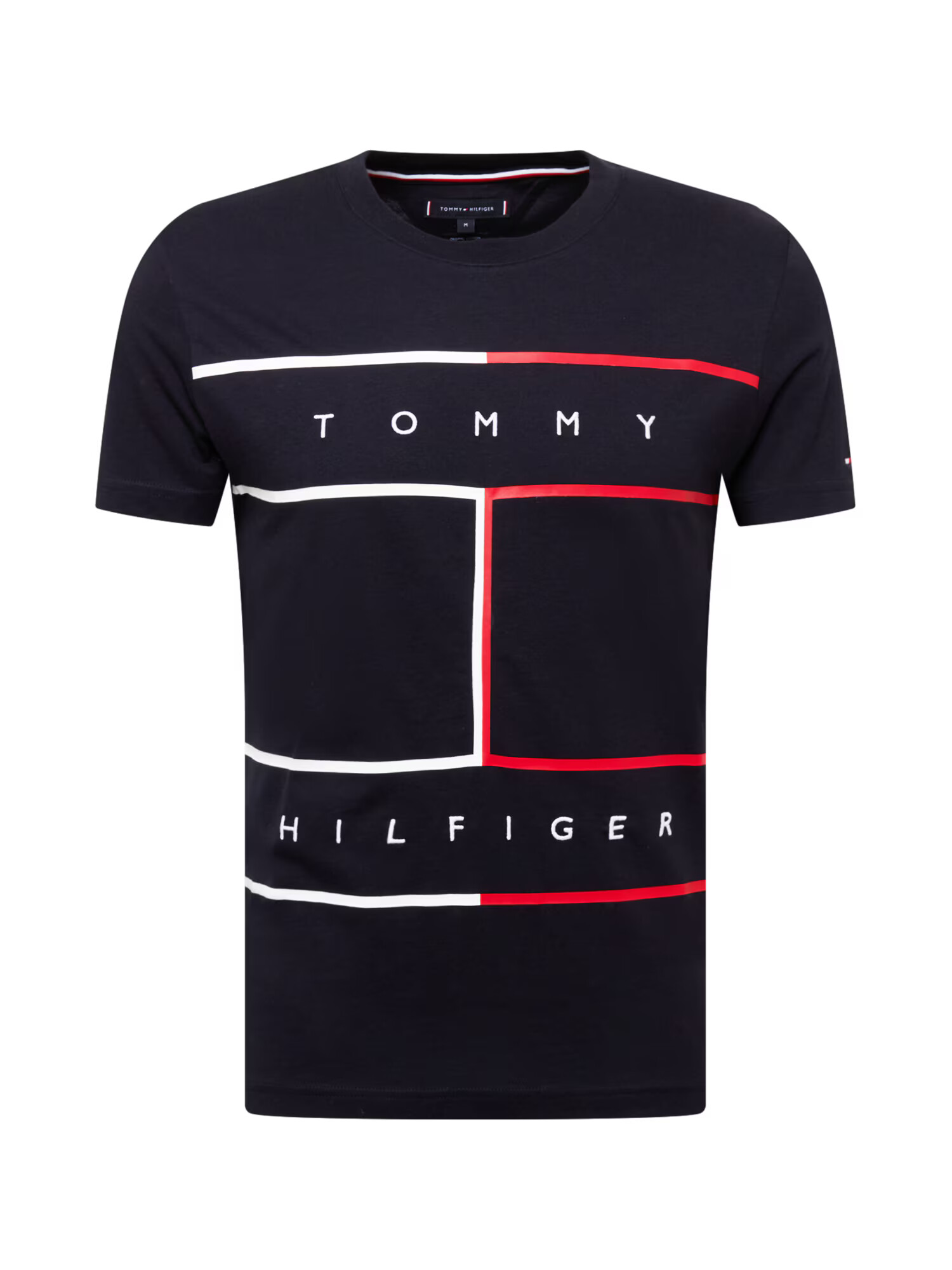 TOMMY HILFIGER Tricou albastru închis / roșu / alb - Pled.ro