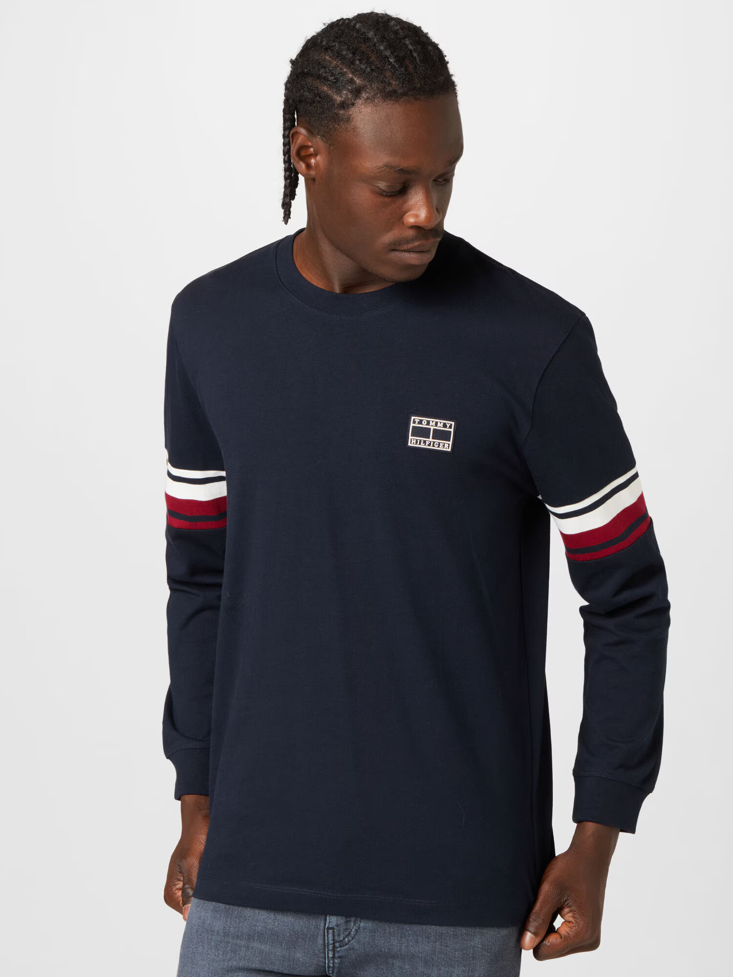 TOMMY HILFIGER Tricou albastru închis / roșu / alb - Pled.ro