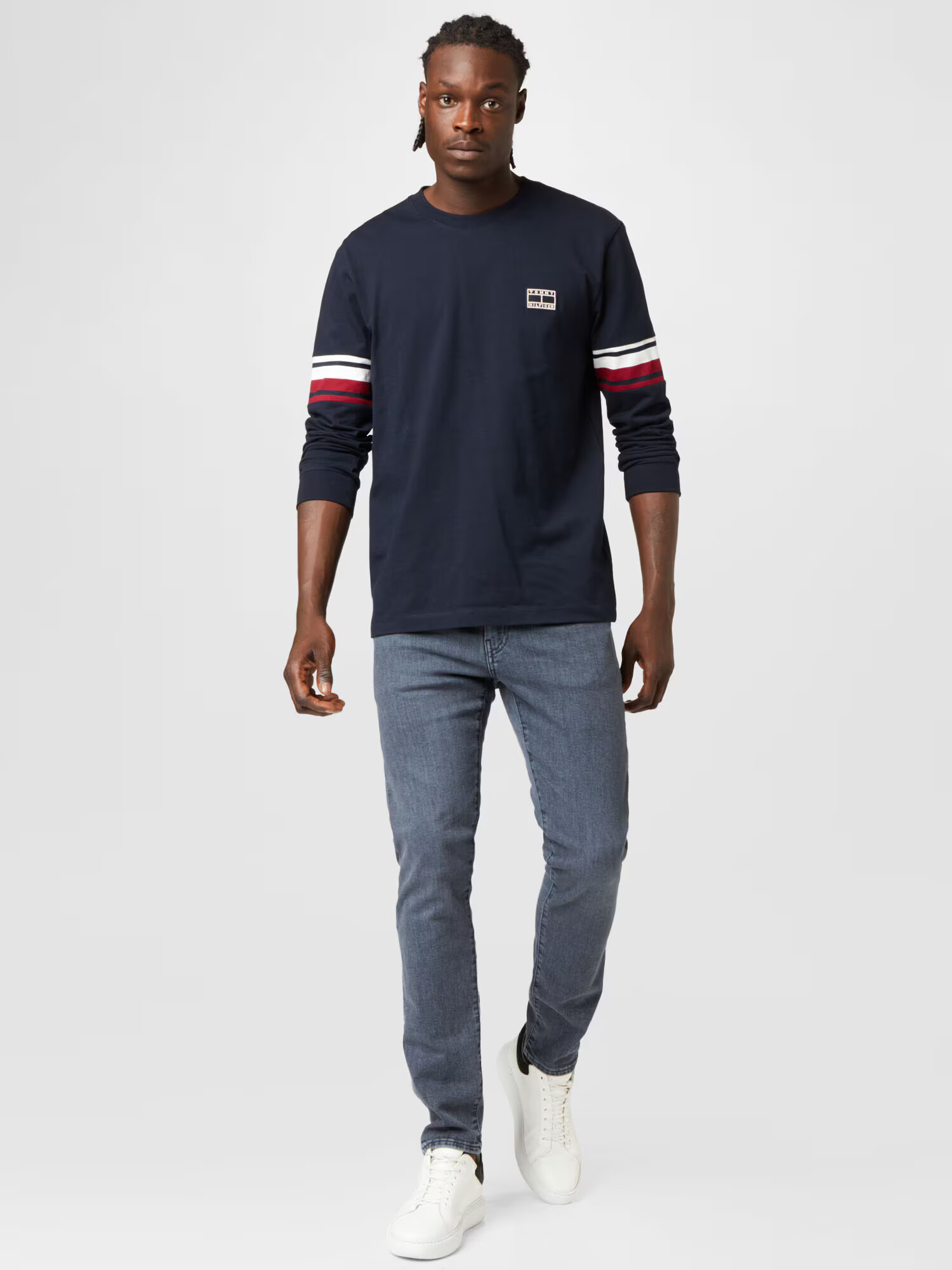 TOMMY HILFIGER Tricou albastru închis / roșu / alb - Pled.ro