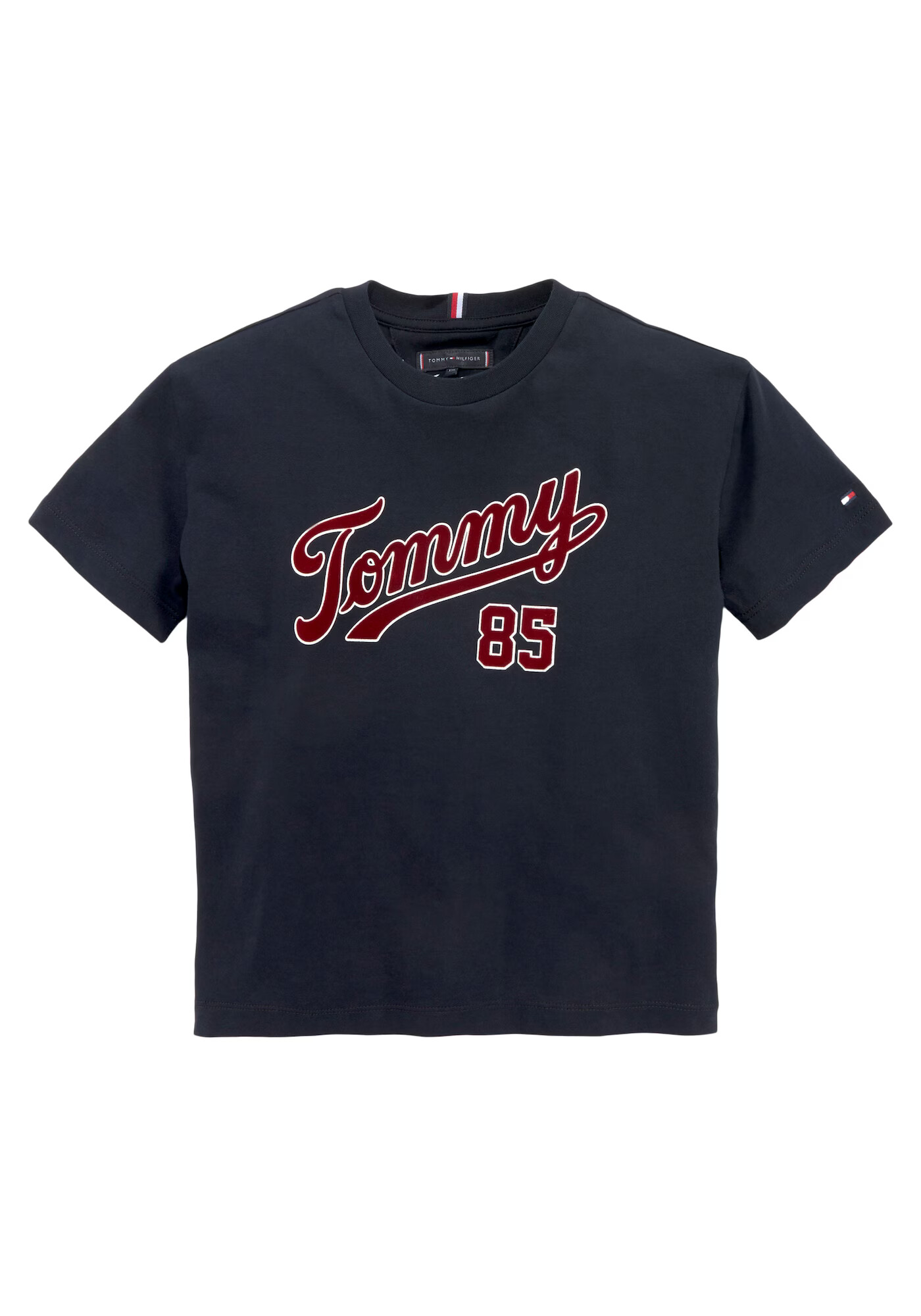 TOMMY HILFIGER Tricou albastru închis / roșu carmin / alb - Pled.ro