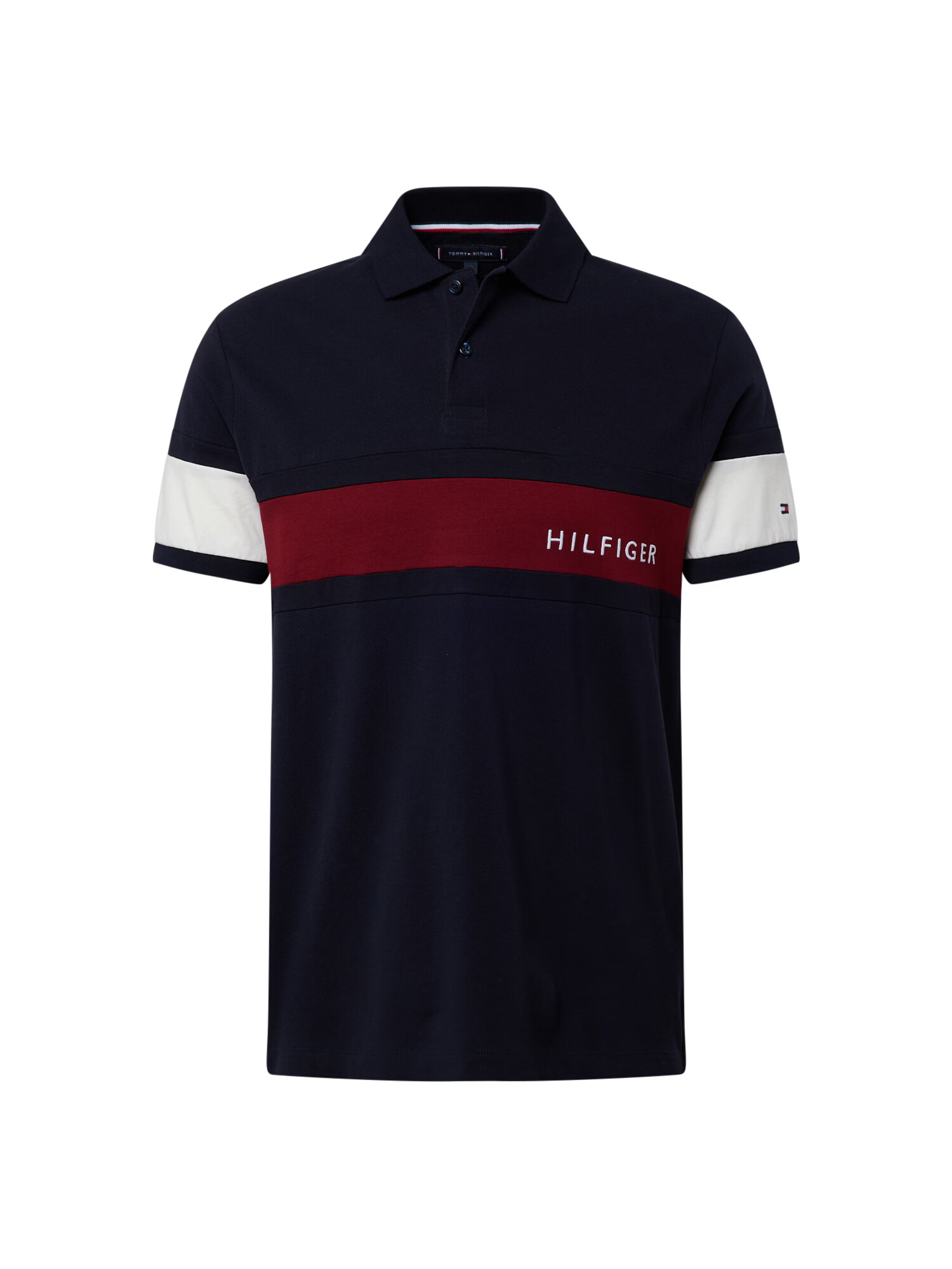 TOMMY HILFIGER Tricou albastru închis / roşu închis / alb - Pled.ro