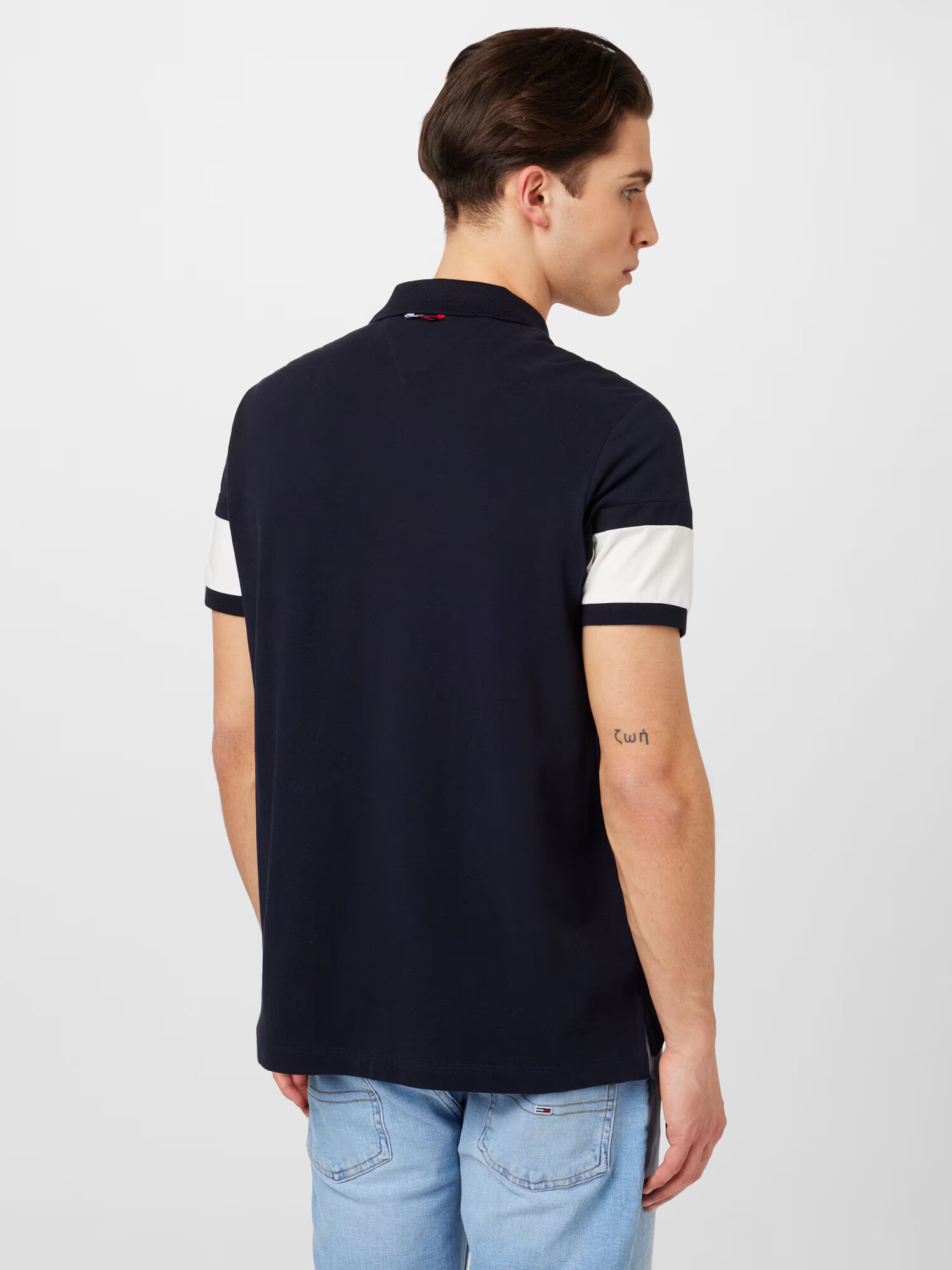 TOMMY HILFIGER Tricou albastru închis / roşu închis / alb - Pled.ro