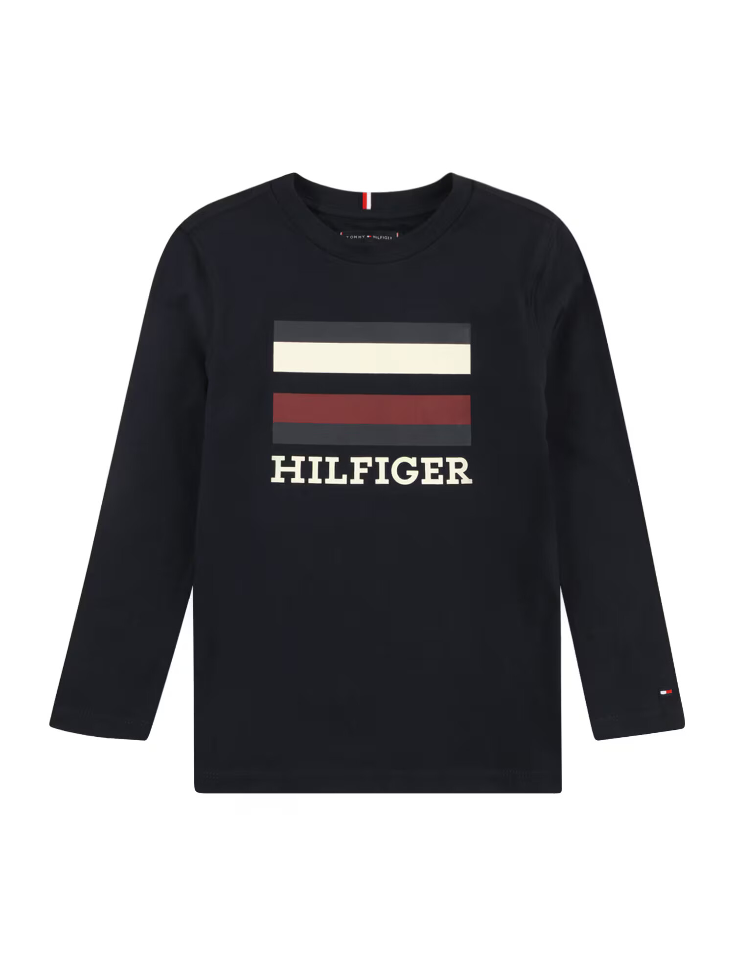 TOMMY HILFIGER Tricou albastru închis / roşu închis / alb - Pled.ro