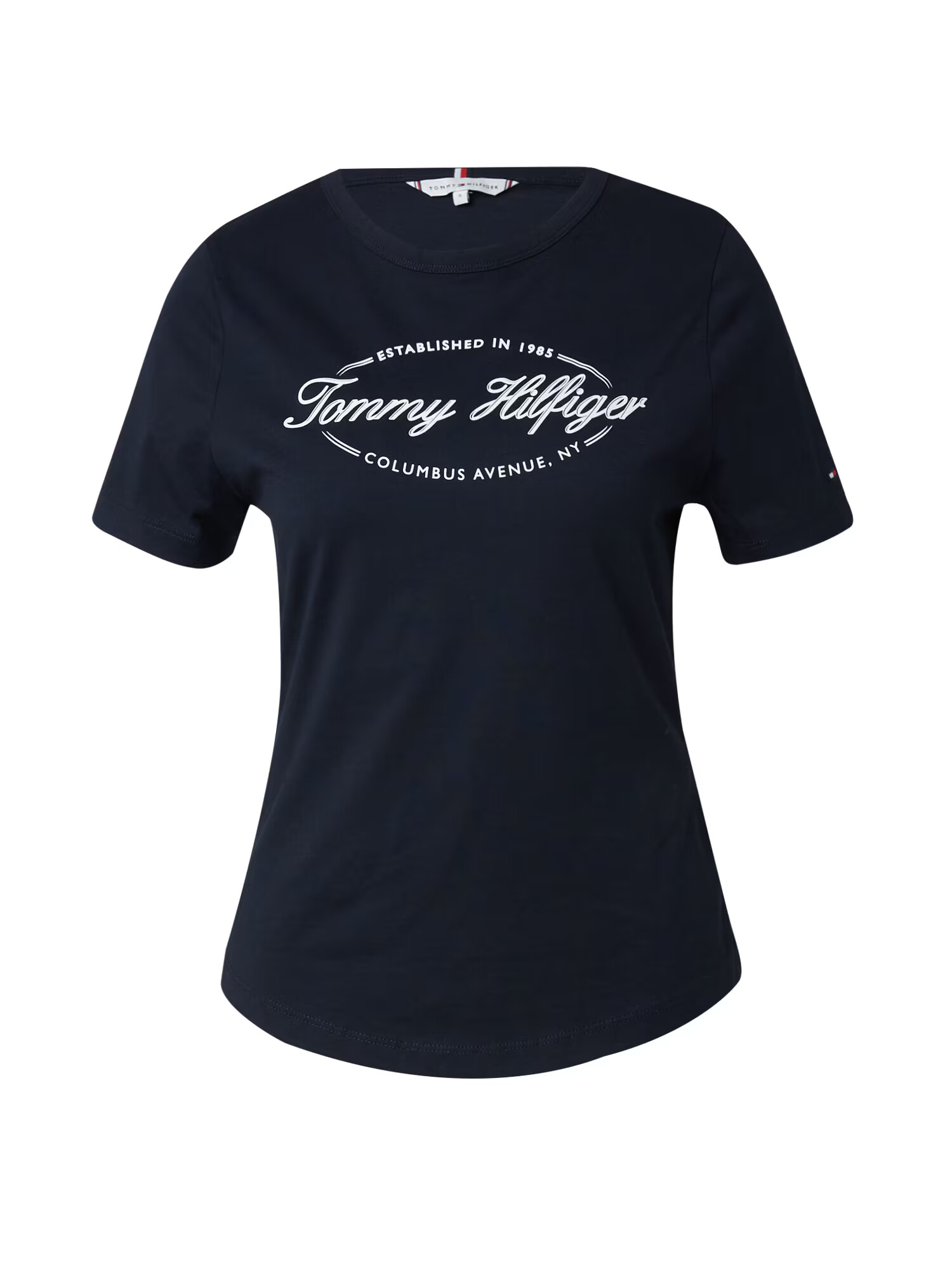 TOMMY HILFIGER Tricou albastru marin / alb - Pled.ro