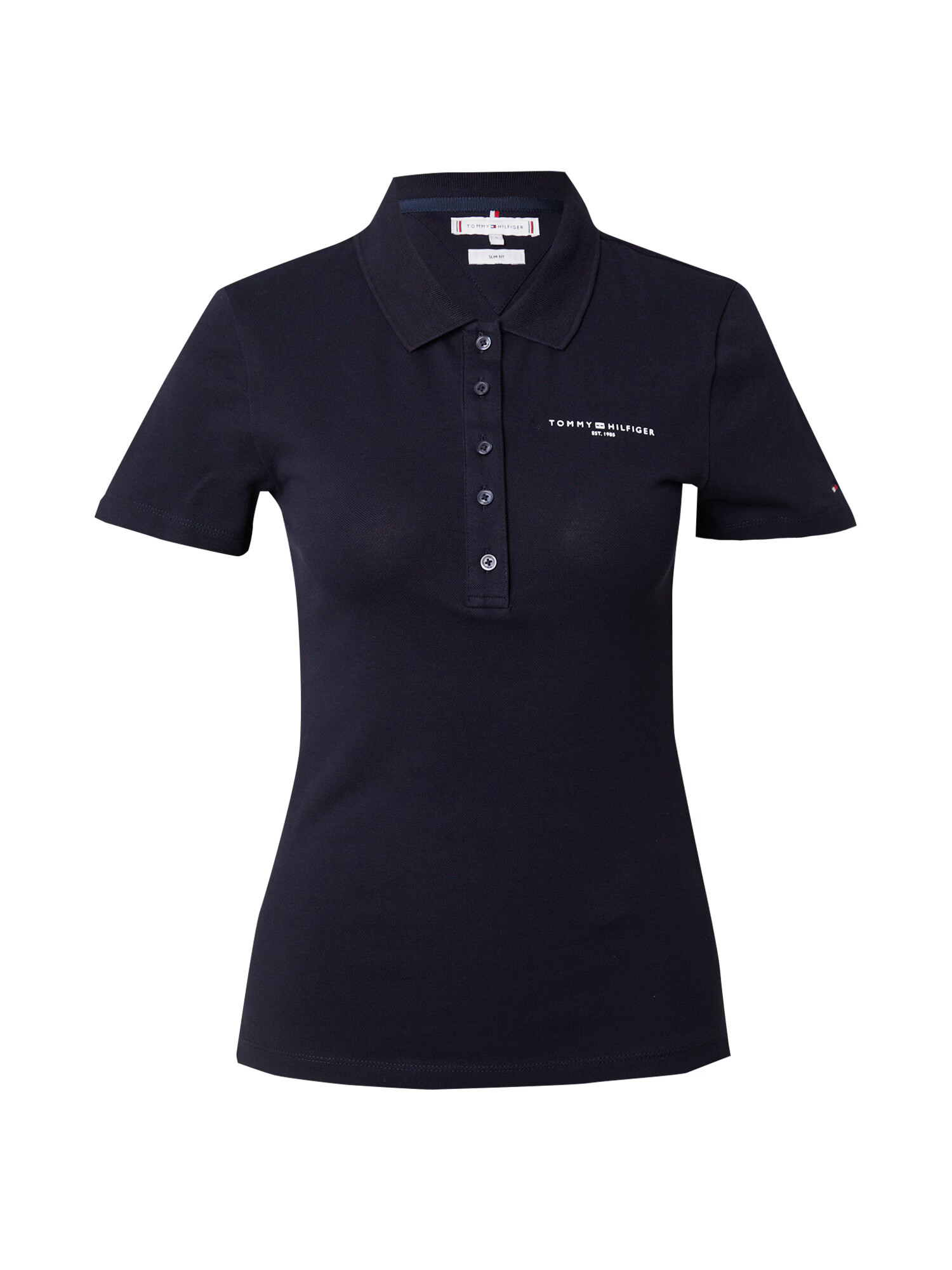 TOMMY HILFIGER Tricou albastru marin / alb - Pled.ro