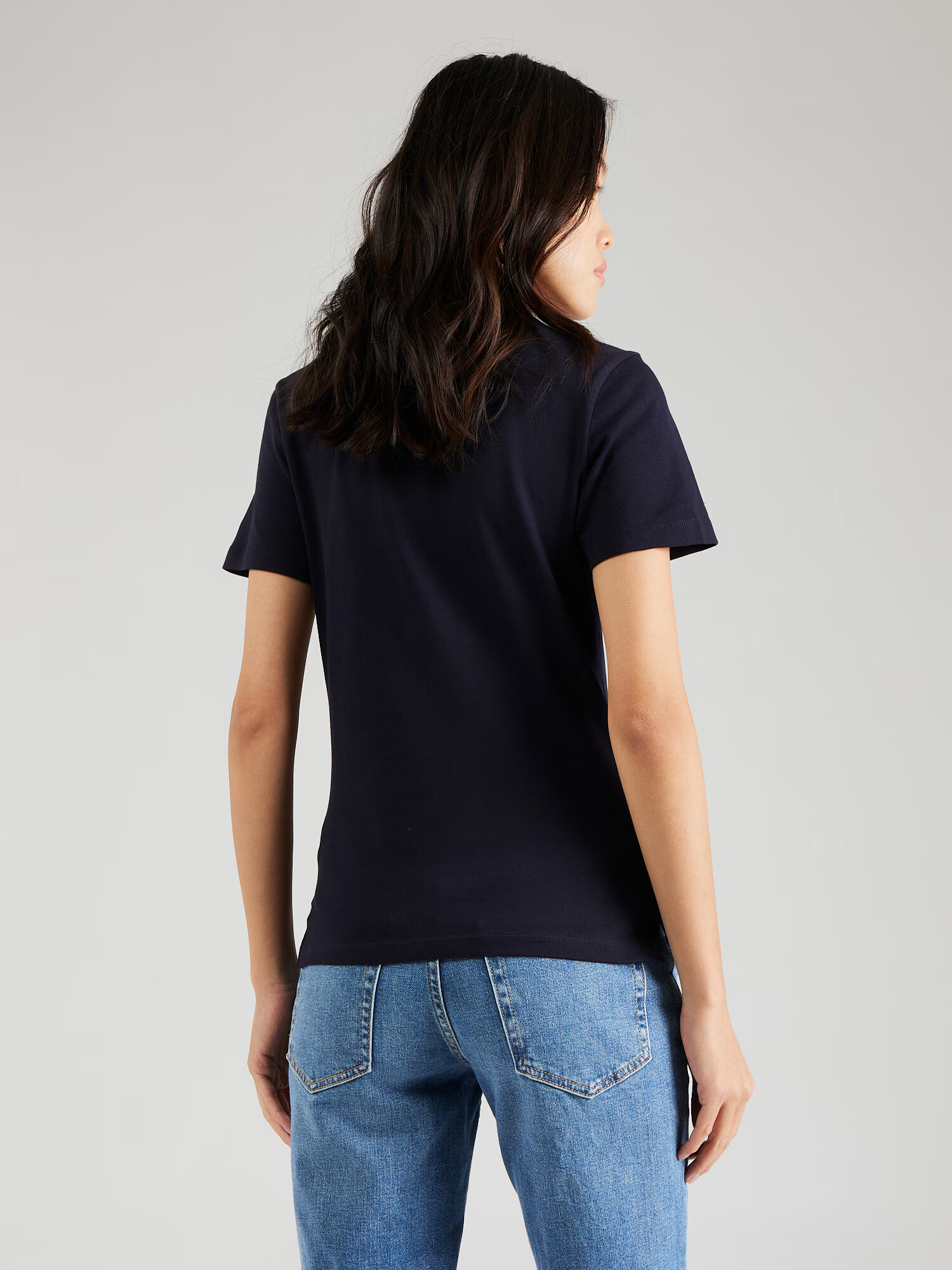 TOMMY HILFIGER Tricou albastru marin / alb - Pled.ro