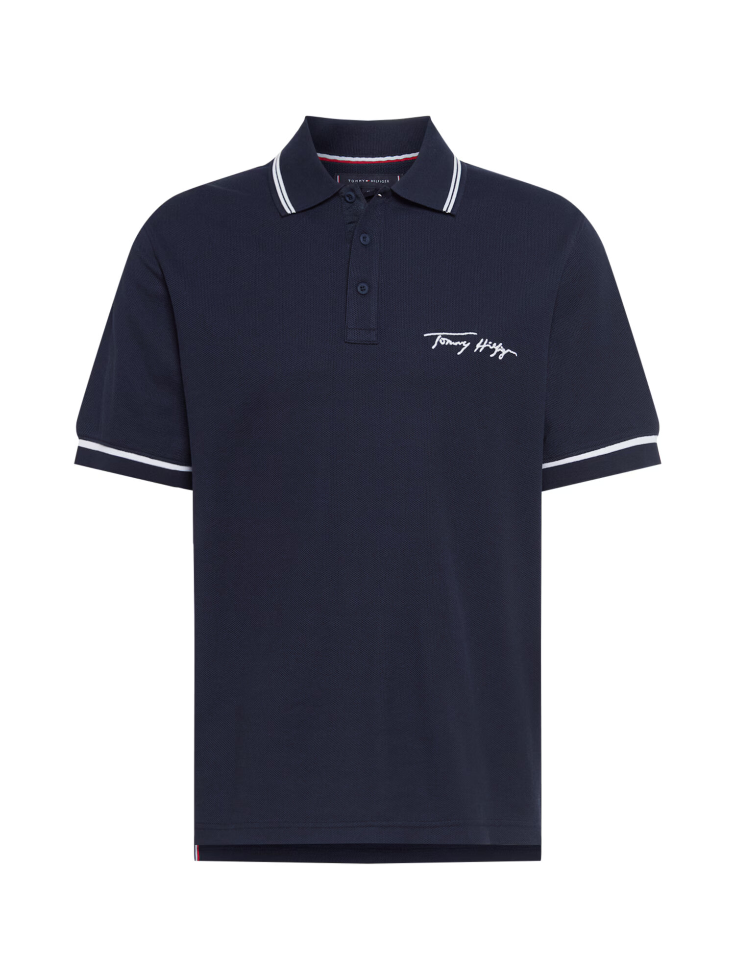 TOMMY HILFIGER Tricou albastru marin / alb - Pled.ro