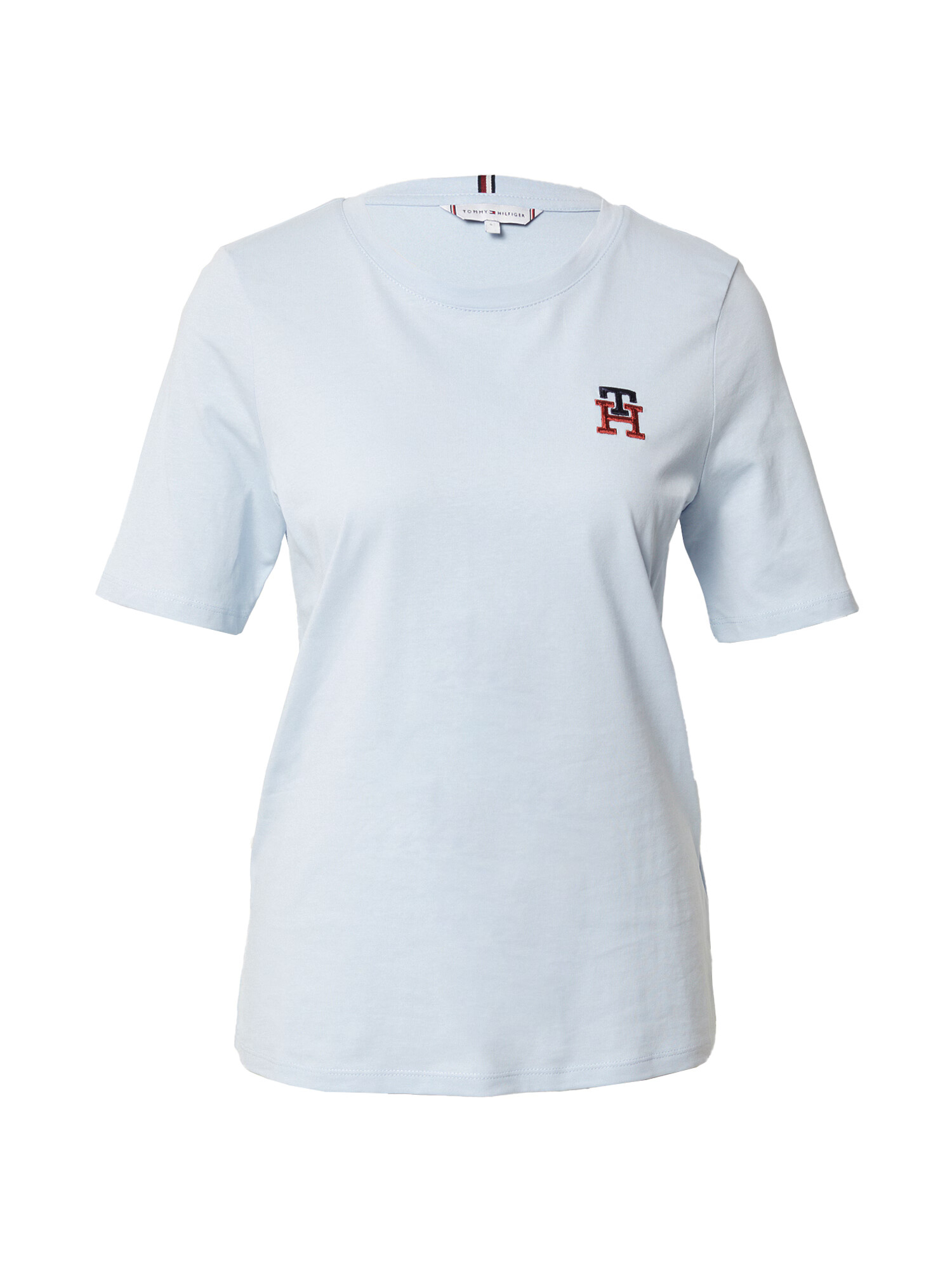 TOMMY HILFIGER Tricou albastru marin / albastru deschis / roșu bordeaux - Pled.ro