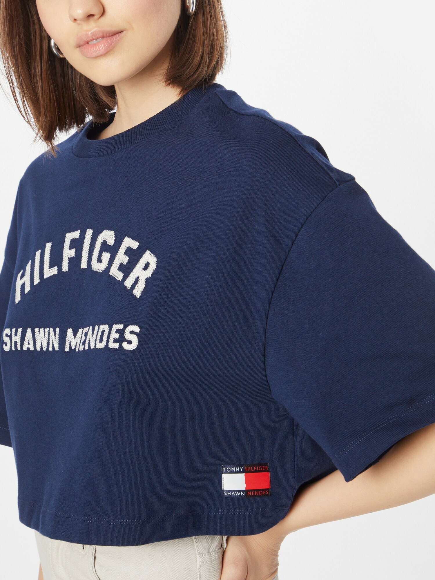 TOMMY HILFIGER Tricou albastru marin / roșu / alb - Pled.ro