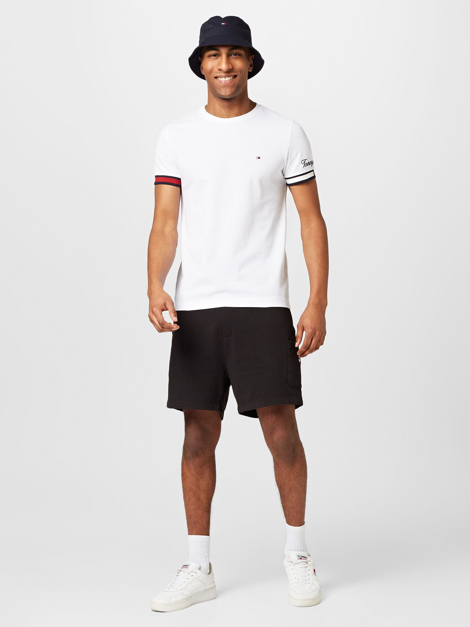 TOMMY HILFIGER Tricou albastru marin / roșu / alb - Pled.ro