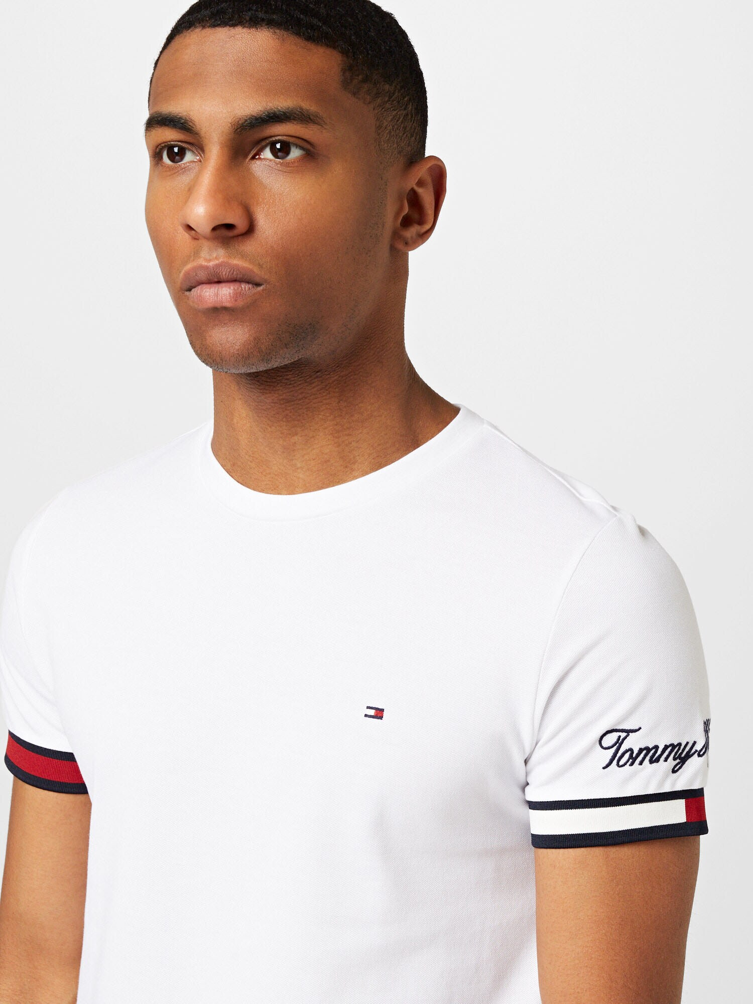 TOMMY HILFIGER Tricou albastru marin / roșu / alb - Pled.ro