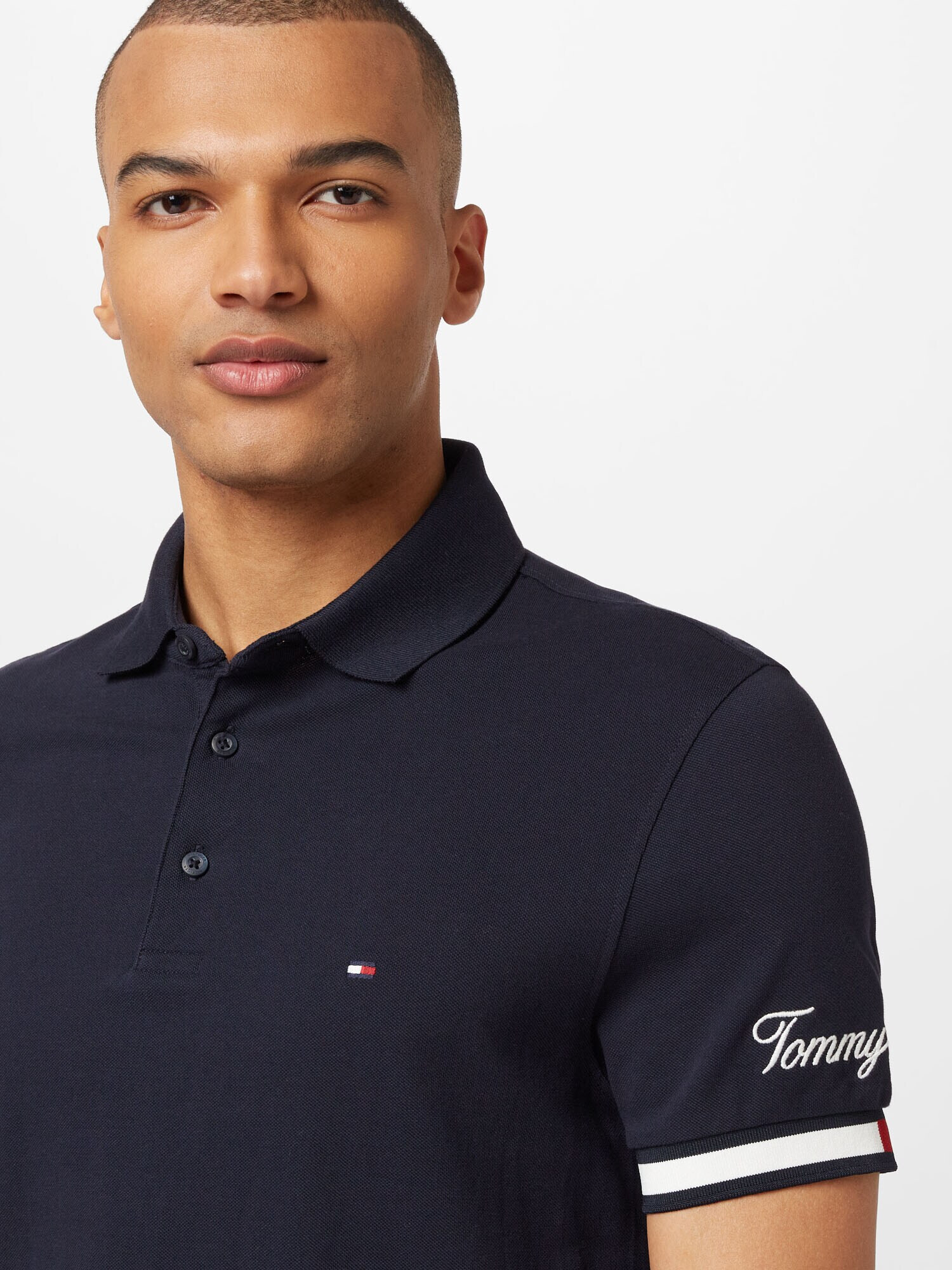 TOMMY HILFIGER Tricou albastru marin / roșu / alb - Pled.ro