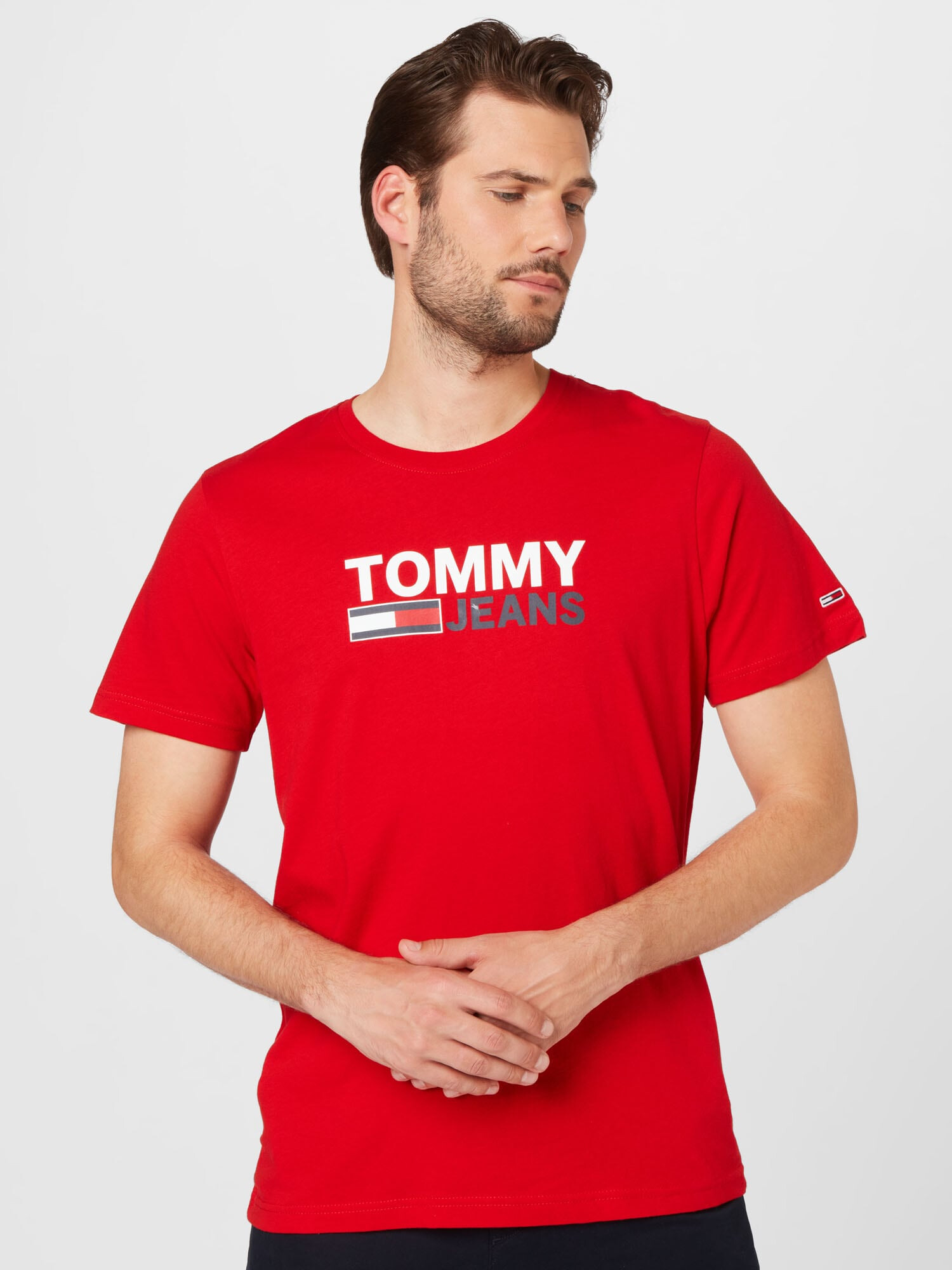 TOMMY HILFIGER Tricou albastru marin / roșu / alb - Pled.ro