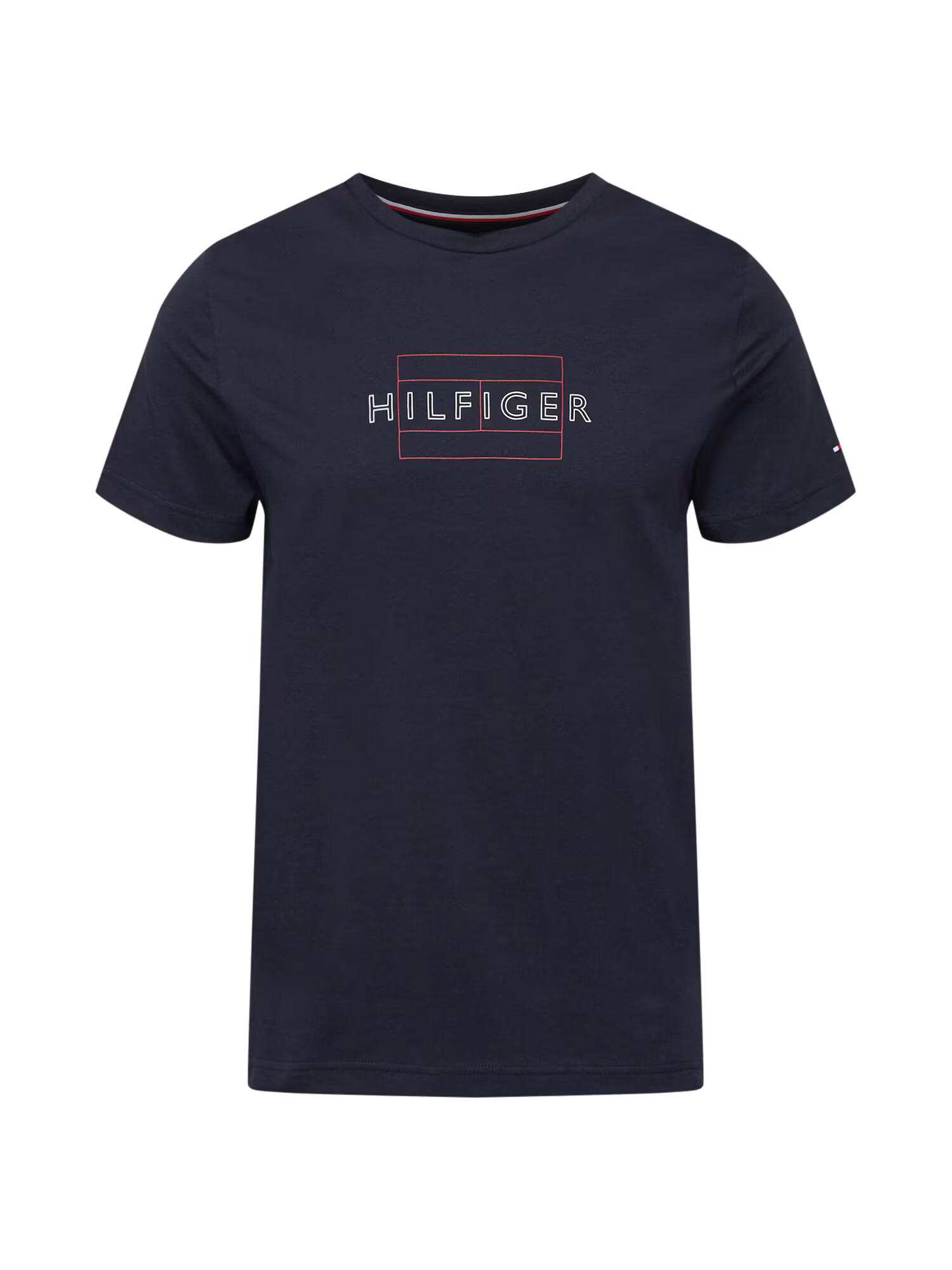 TOMMY HILFIGER Tricou albastru marin / roșu / alb - Pled.ro